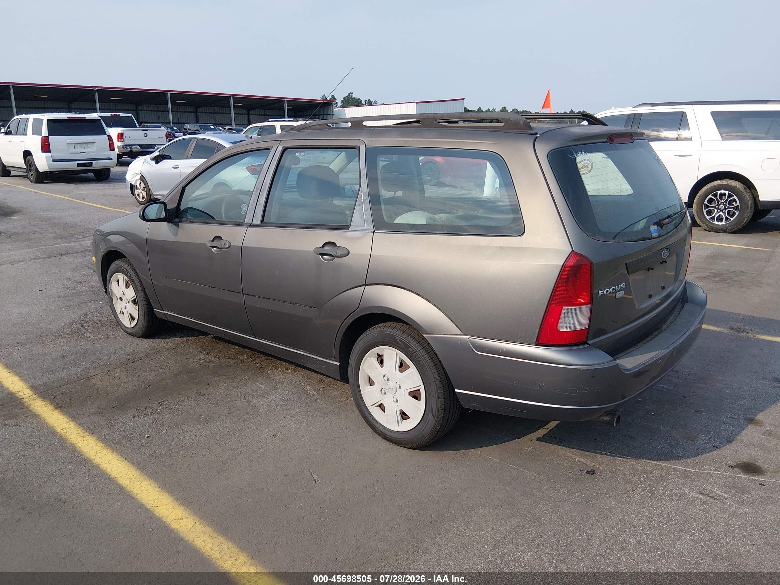 2007 Ford Focus Se/ses Gray vin: 1FAFP36N87W224804