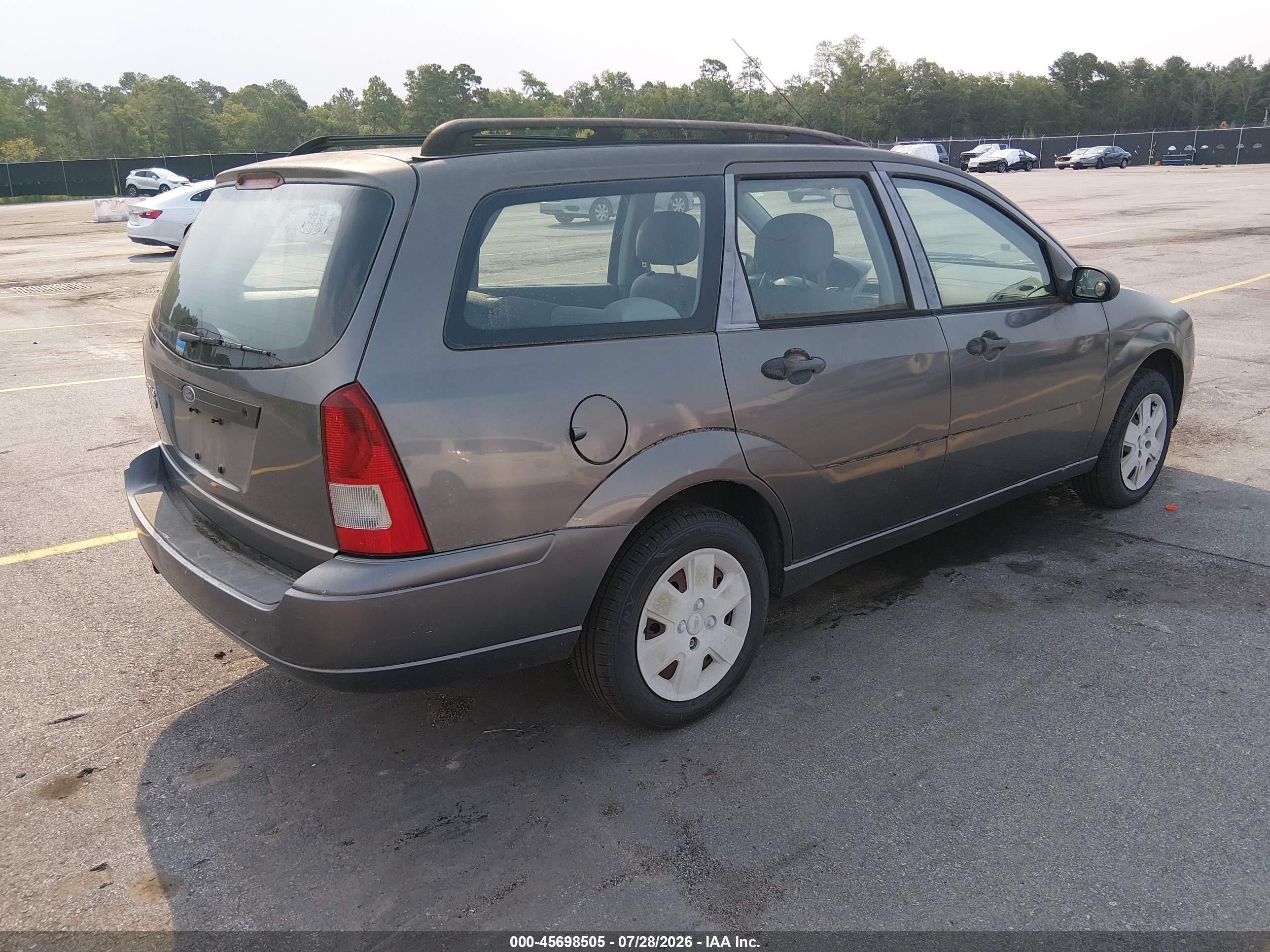 2007 Ford Focus Se/ses Gray vin: 1FAFP36N87W224804