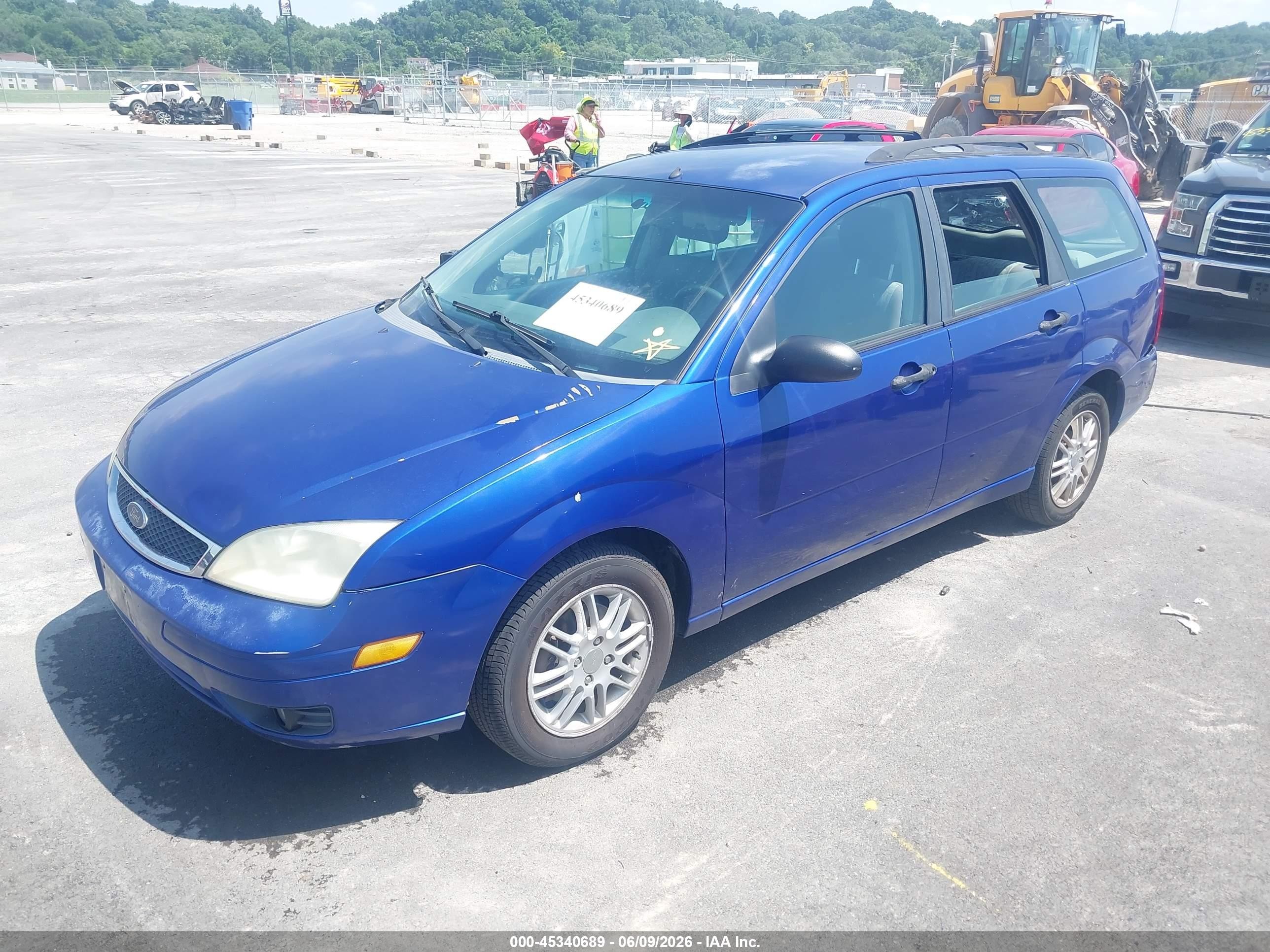 2005 Ford Focus Zxw Blue vin: 1FAFP36NX5W215518