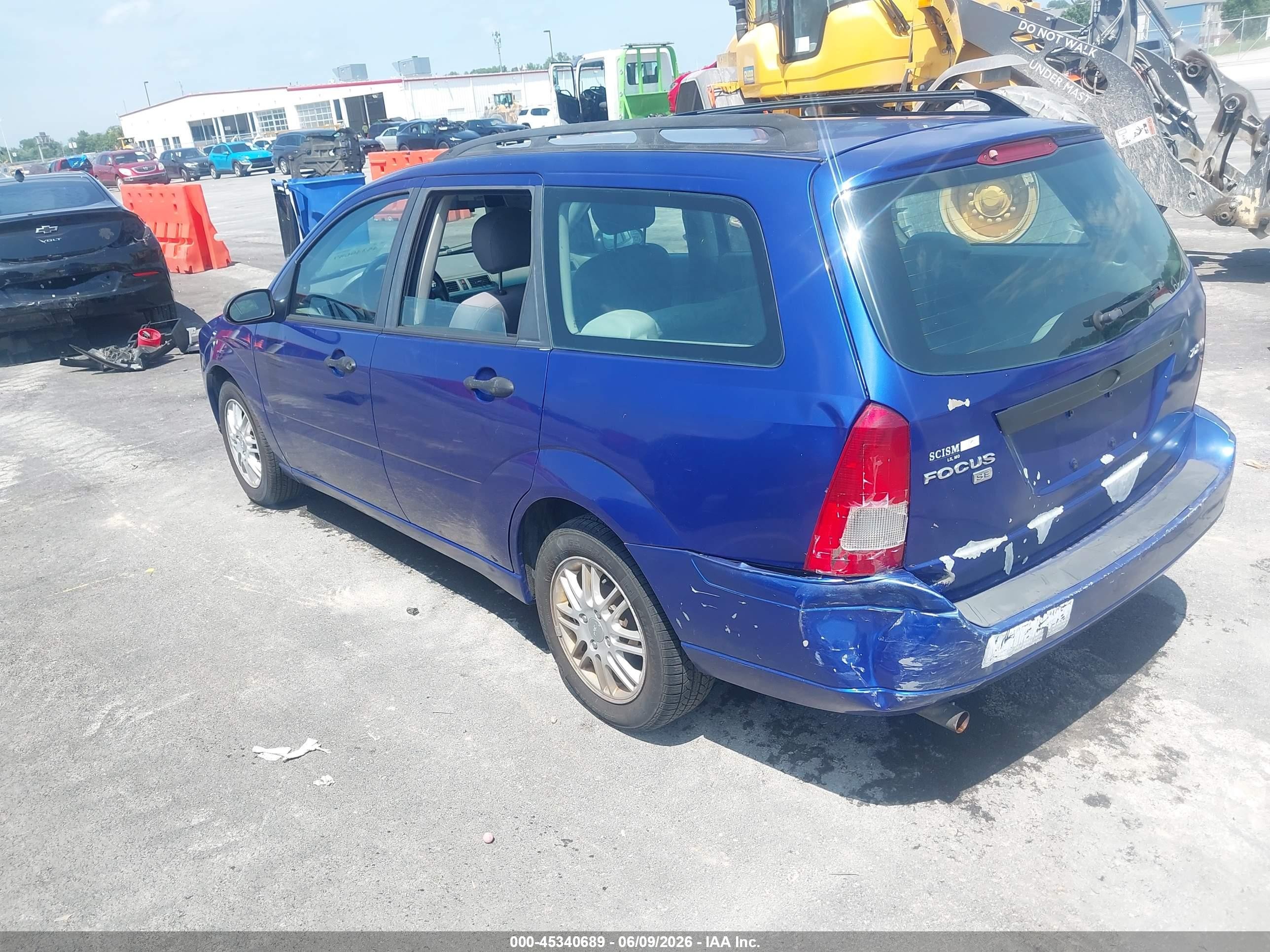 2005 Ford Focus Zxw Blue vin: 1FAFP36NX5W215518