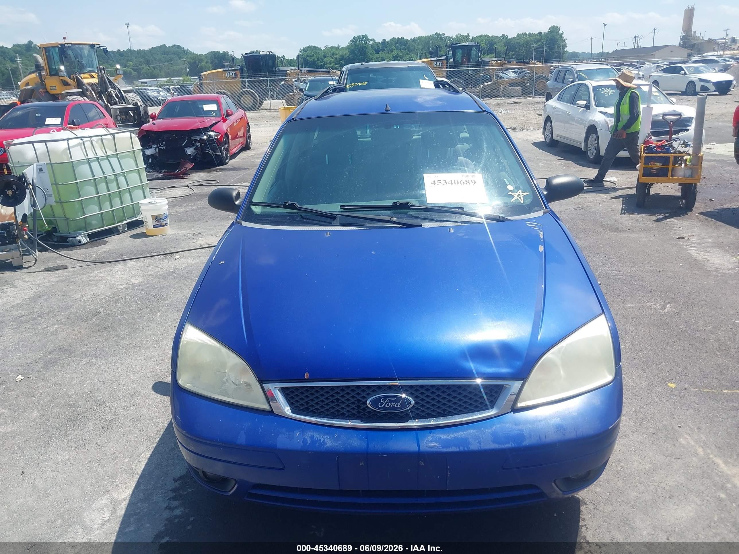 2005 Ford Focus Zxw Blue vin: 1FAFP36NX5W215518