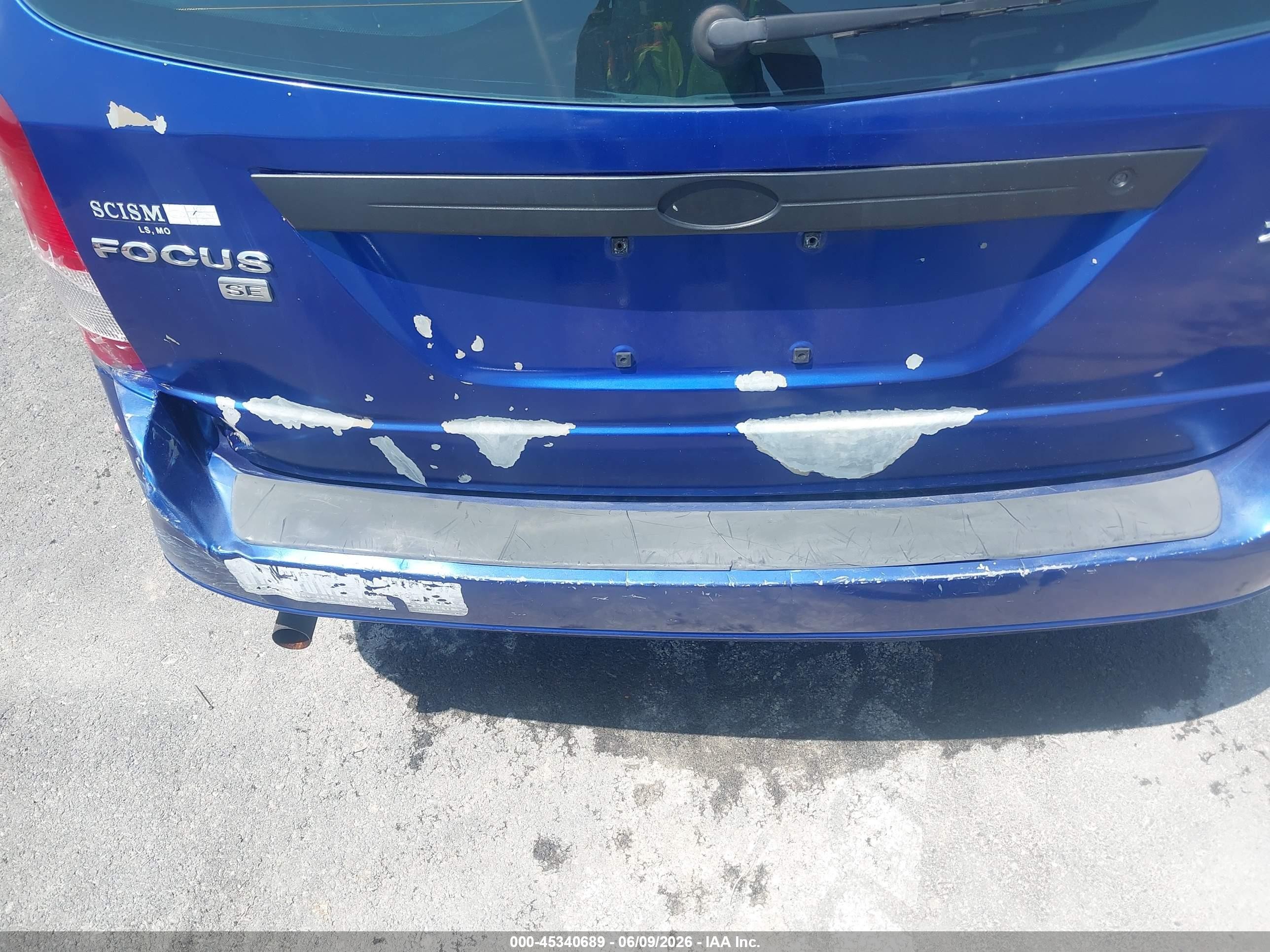 2005 Ford Focus Zxw Blue vin: 1FAFP36NX5W215518