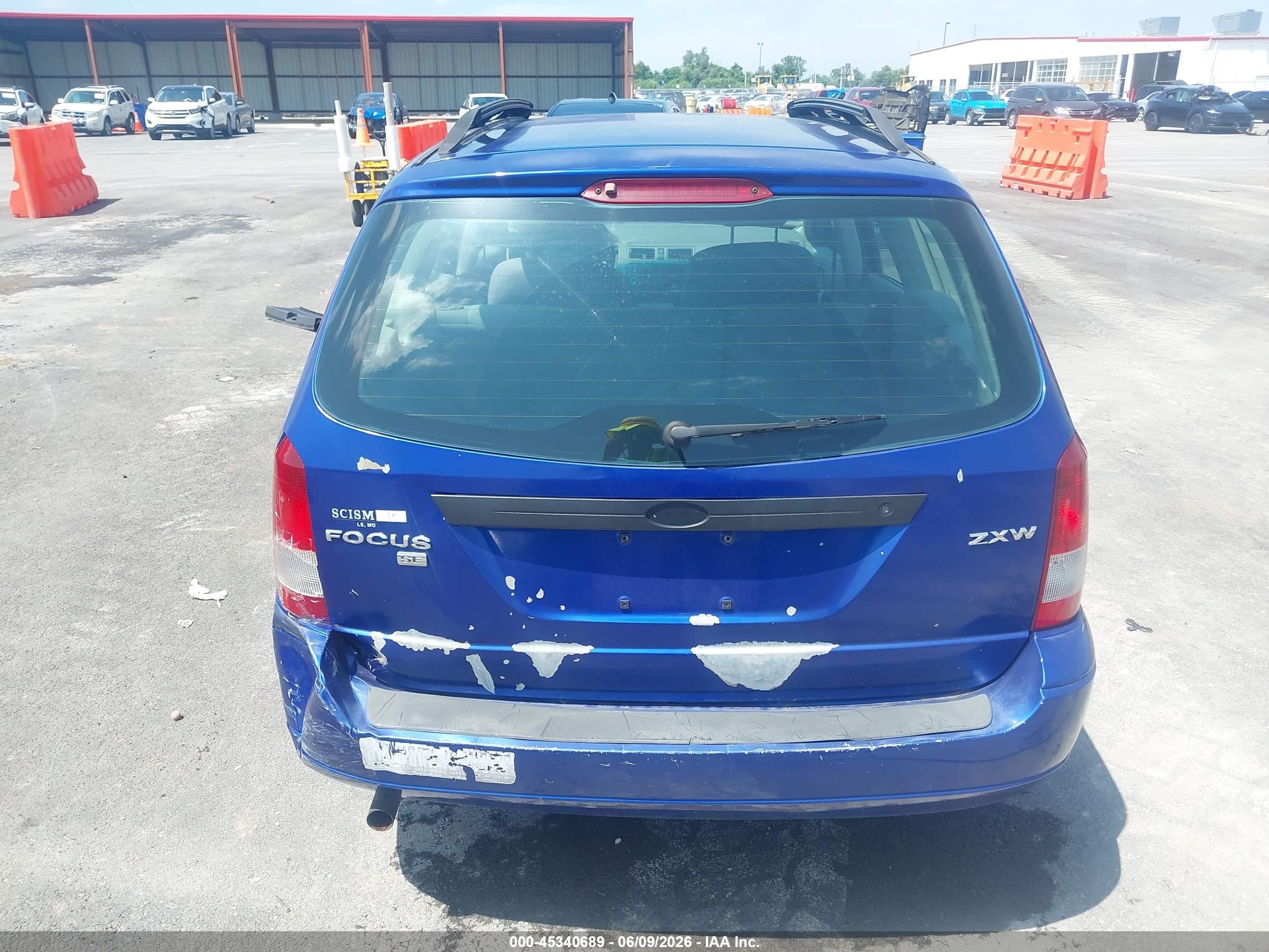 2005 Ford Focus Zxw Blue vin: 1FAFP36NX5W215518