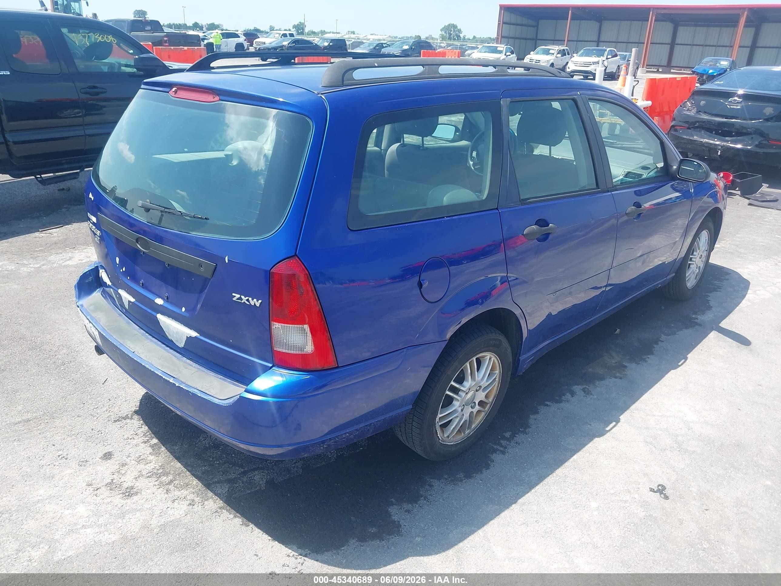 2005 Ford Focus Zxw Blue vin: 1FAFP36NX5W215518