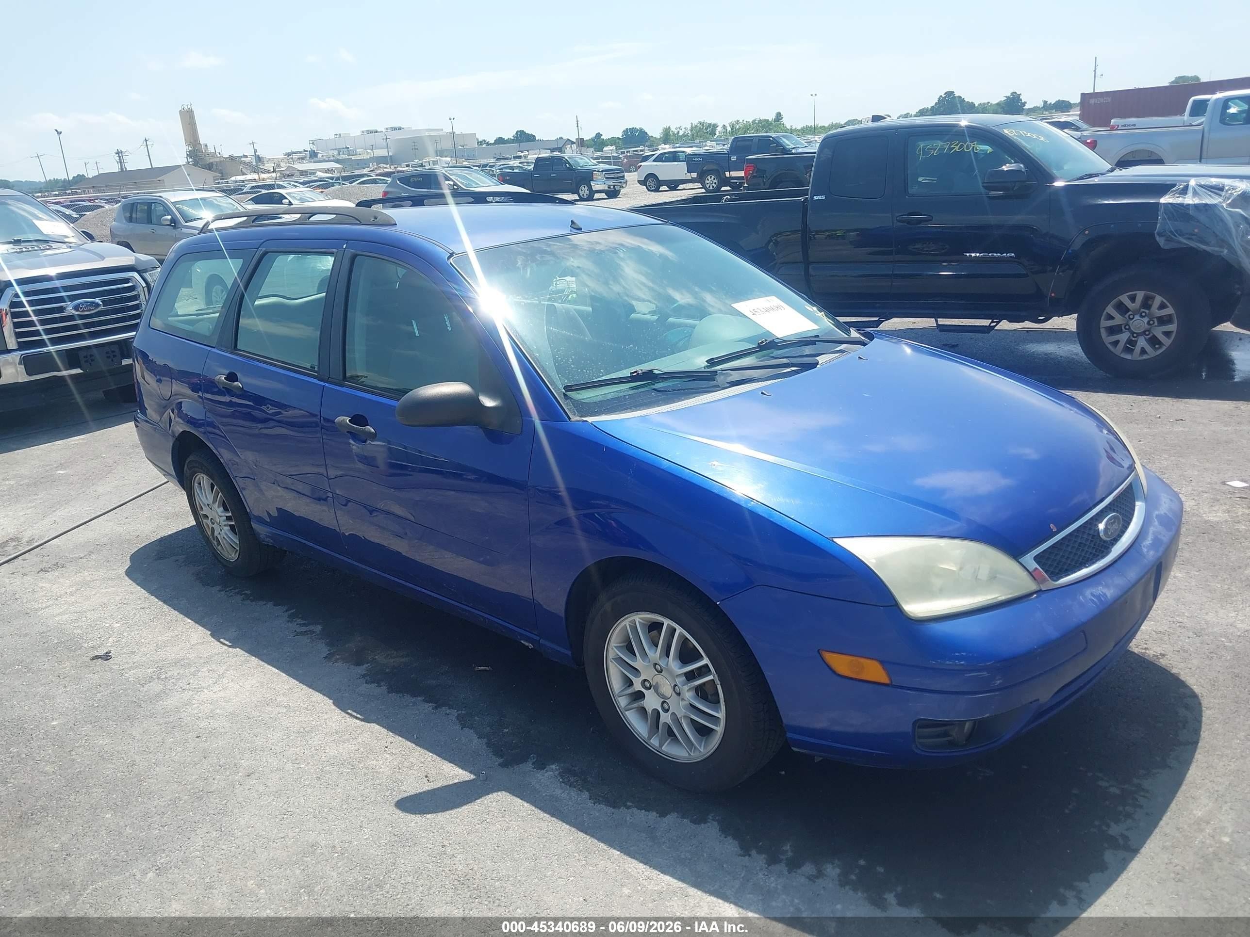 2005 Ford Focus Zxw Blue vin: 1FAFP36NX5W215518