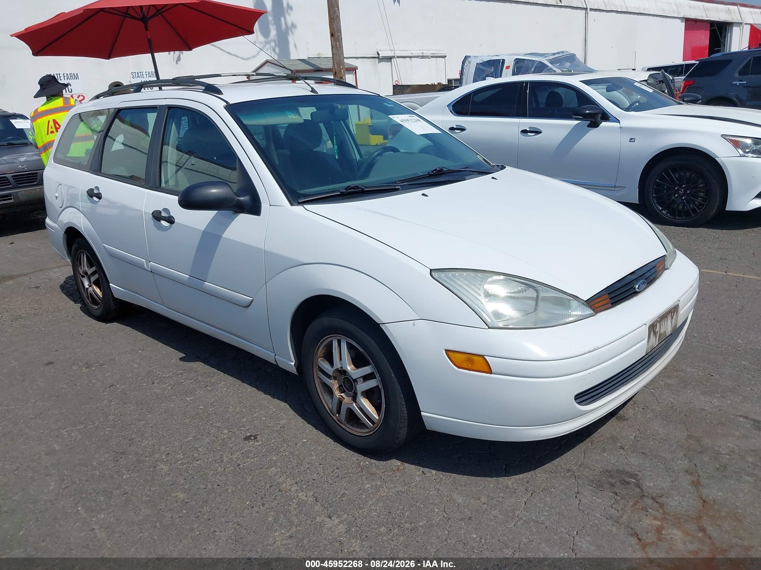 2000 Ford Focus Se White vin: 1FAFP36P0YW206249