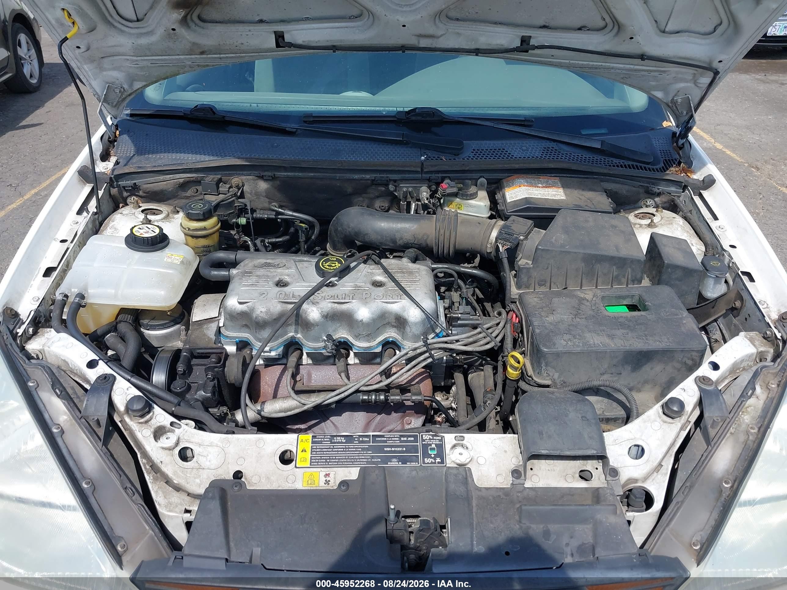 2000 Ford Focus Se White vin: 1FAFP36P0YW206249
