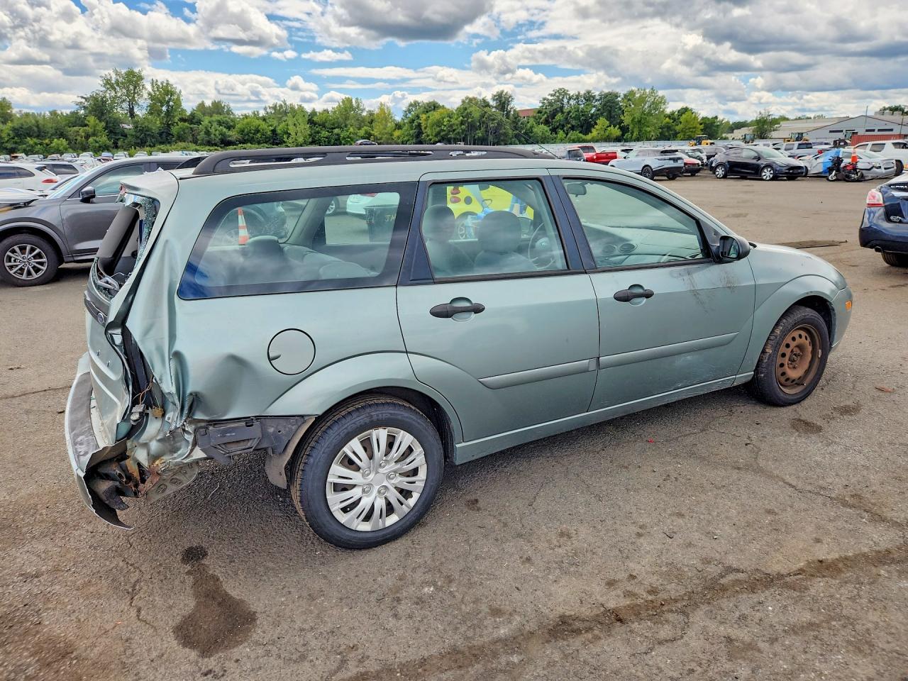 2004 Ford Focus Se Green vin: 1FAFP36Z04W197211