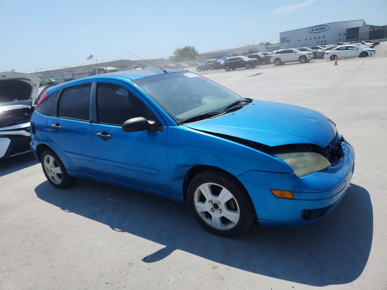 2007 Ford Focus Zx5 Blue vin: 1FAFP37N47W307113