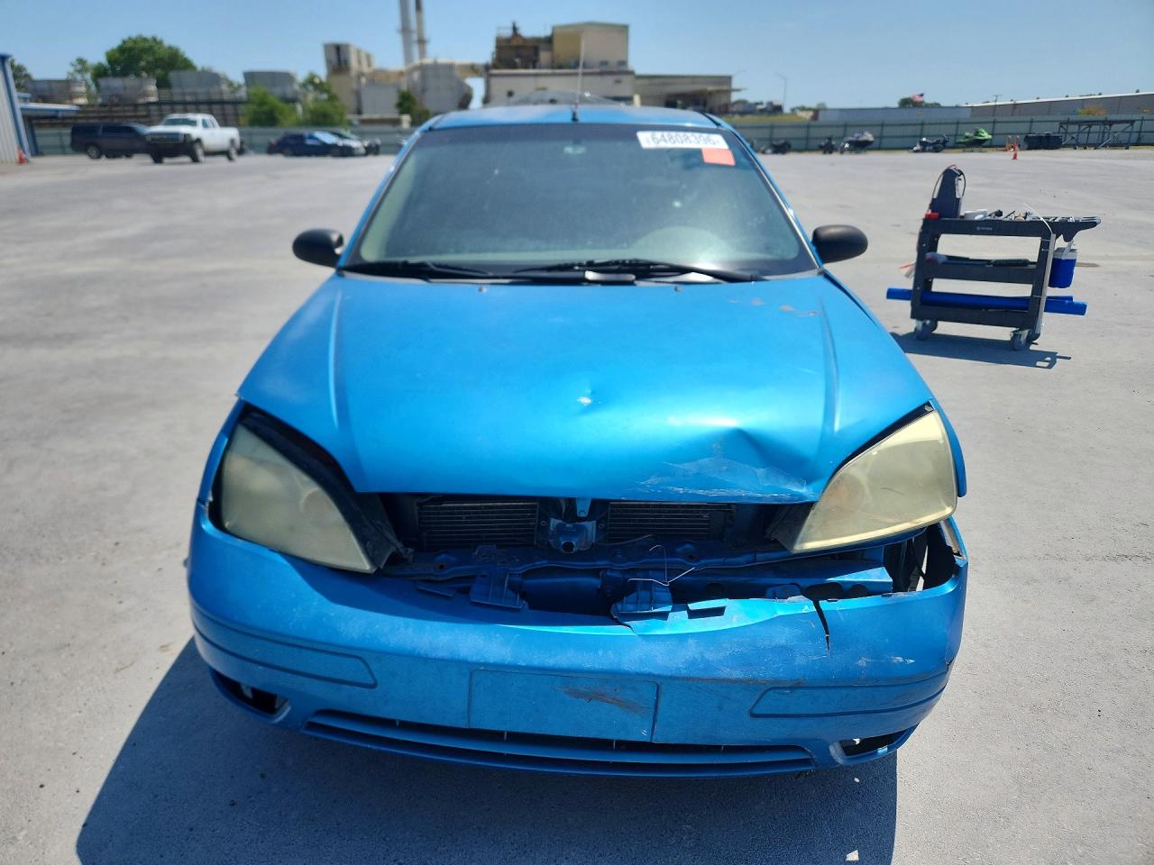 2007 Ford Focus Zx5 Blue vin: 1FAFP37N47W307113