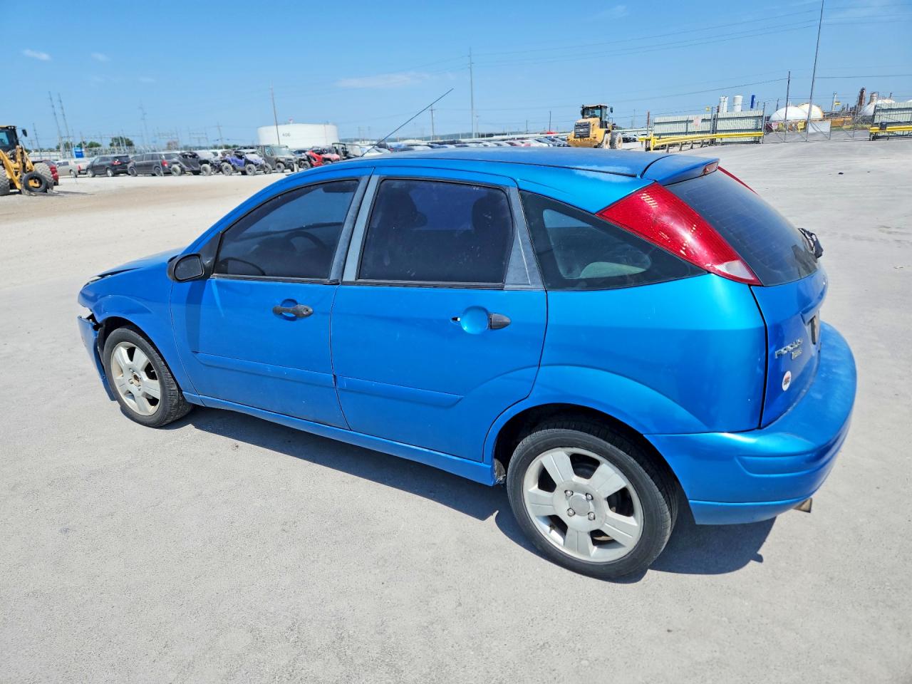 2007 Ford Focus Zx5 Blue vin: 1FAFP37N47W307113