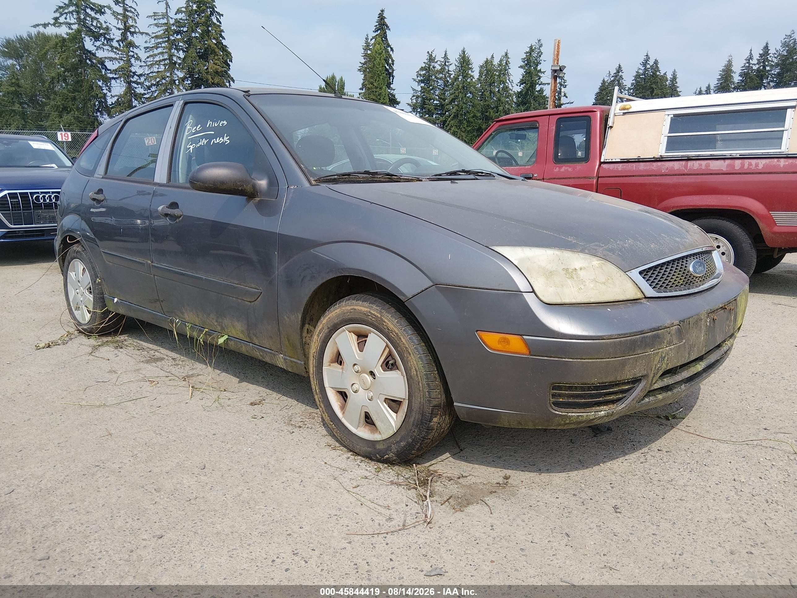 2007 Ford Focus S/se/ses Серый vin: 1FAFP37N67W132766
