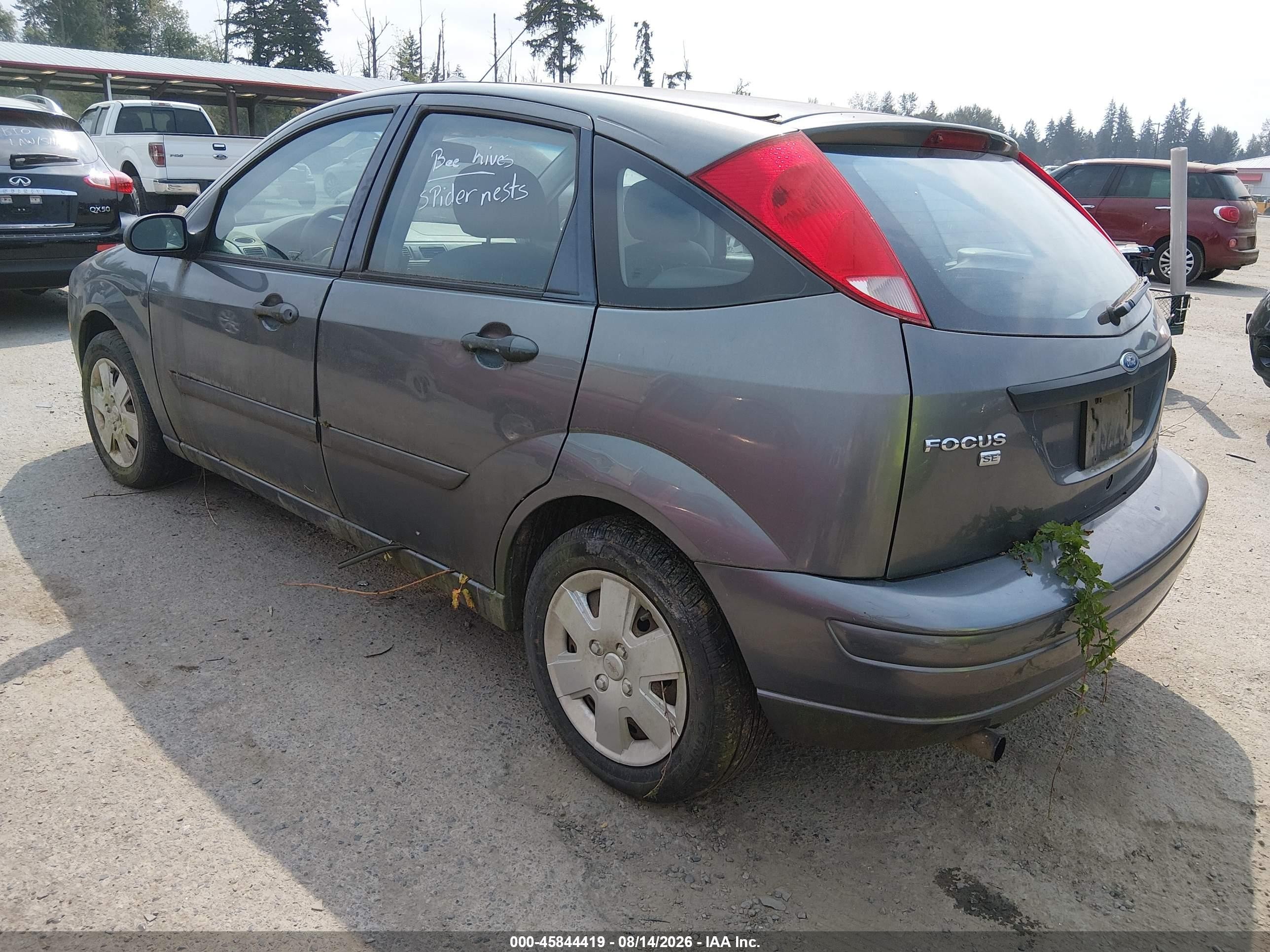 2007 Ford Focus S/se/ses Gray vin: 1FAFP37N67W132766