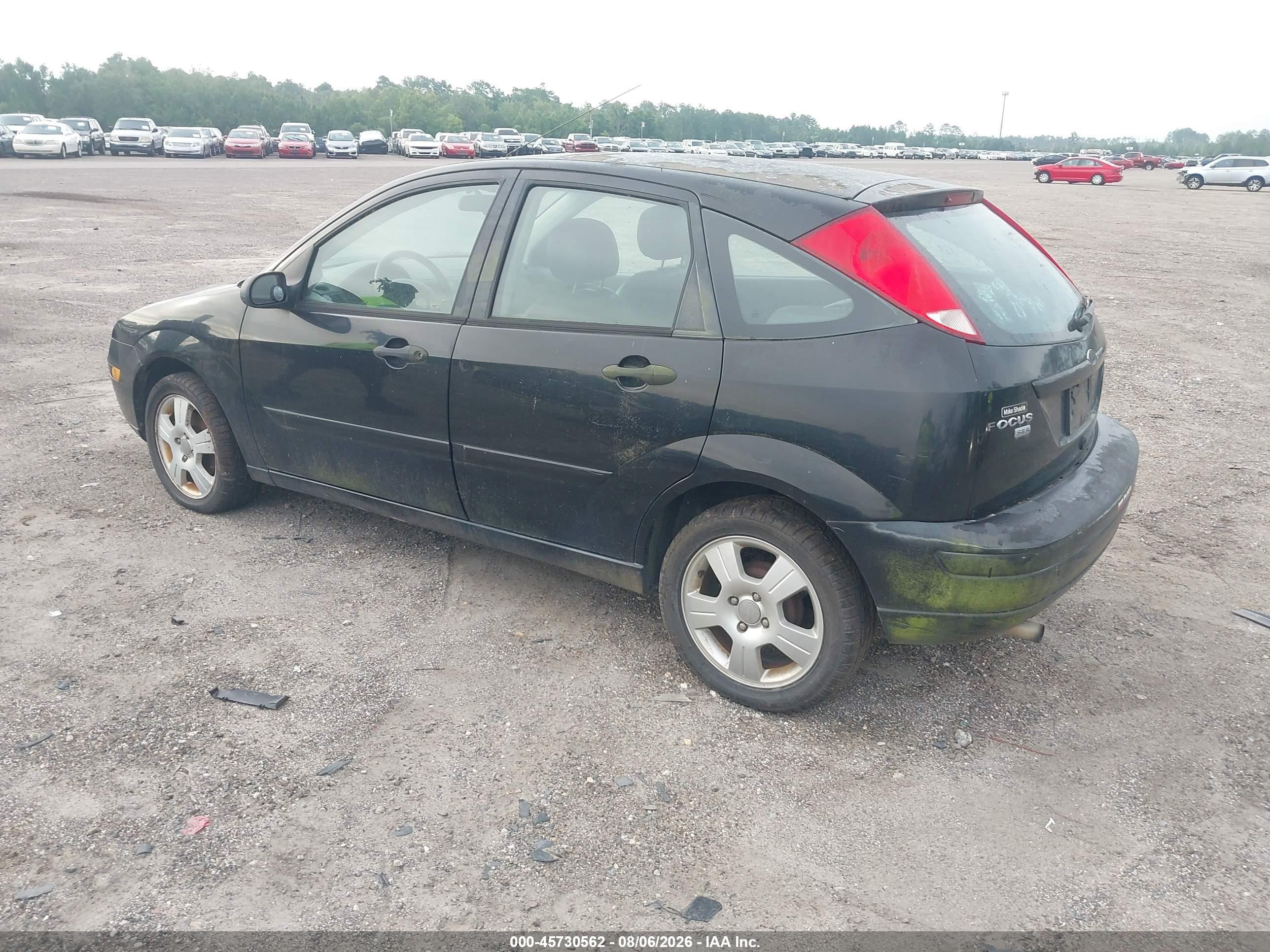 2006 Ford Focus Zx5 Black vin: 1FAFP37N86W141869