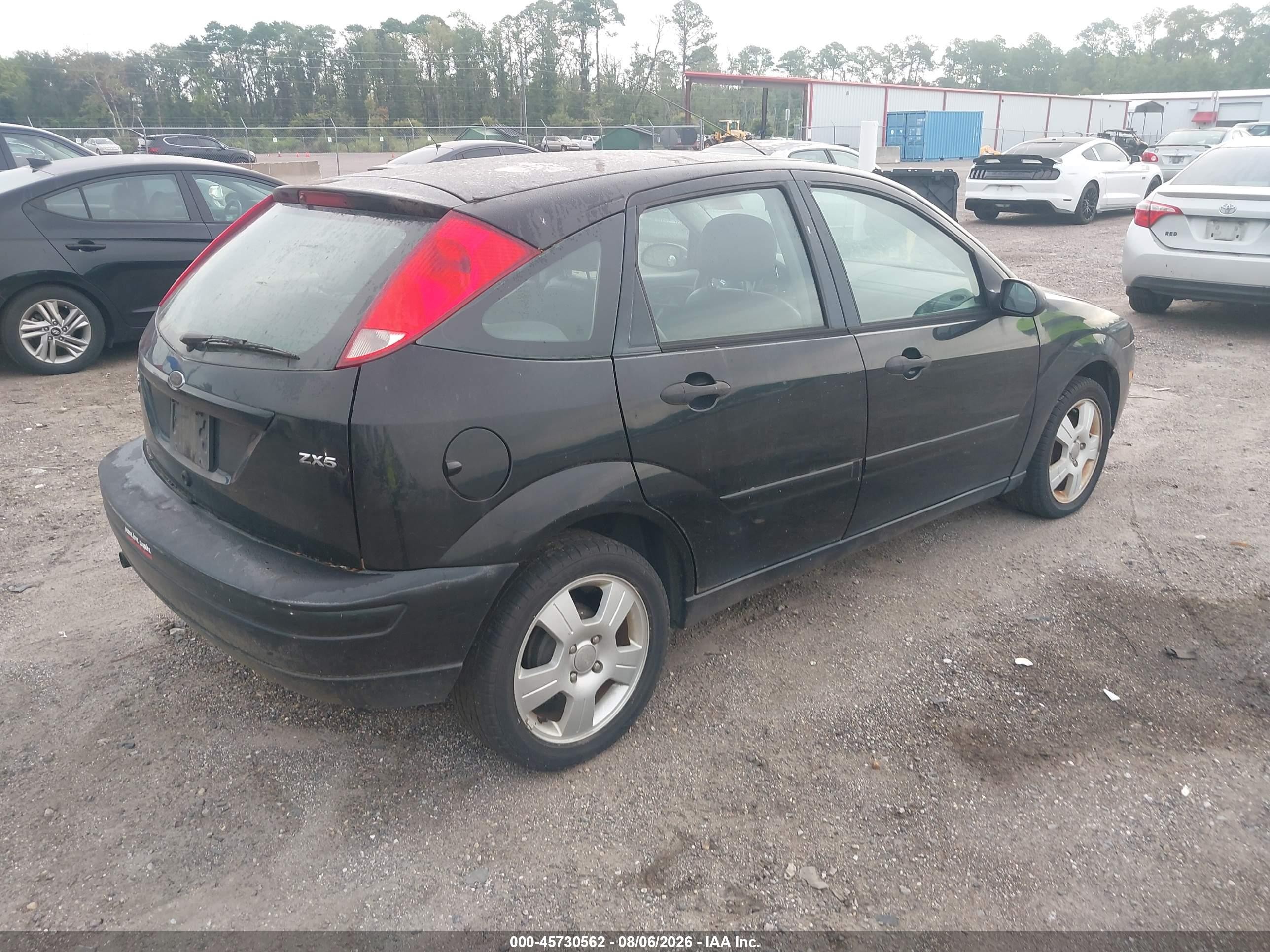 2006 Ford Focus Zx5 Black vin: 1FAFP37N86W141869