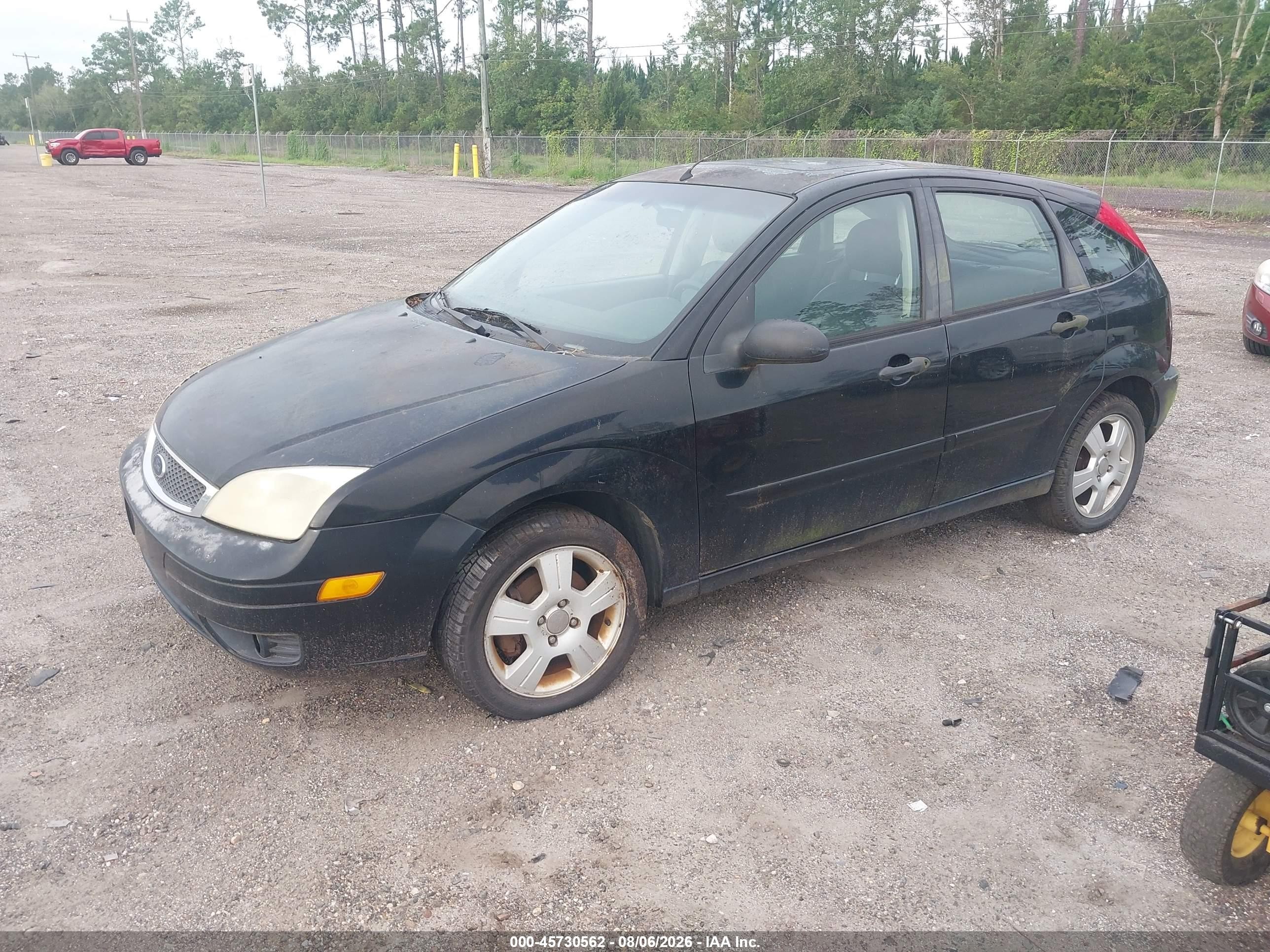 2006 Ford Focus Zx5 Black vin: 1FAFP37N86W141869