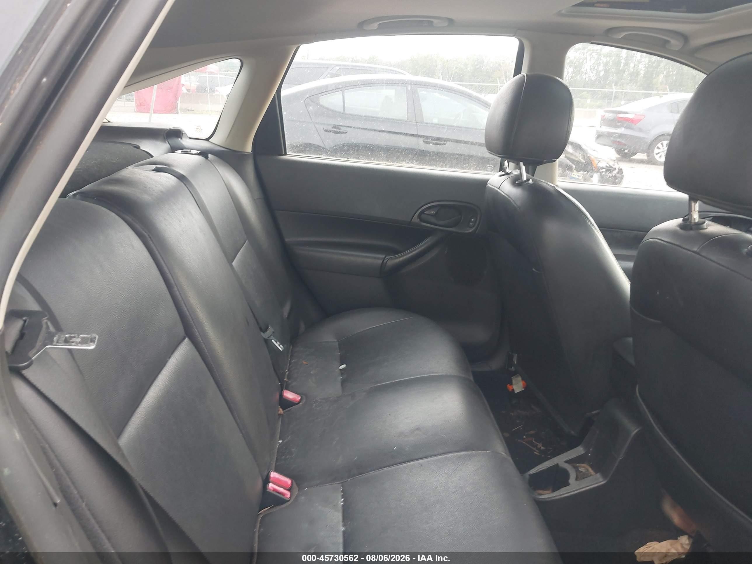 2006 Ford Focus Zx5 Black vin: 1FAFP37N86W141869