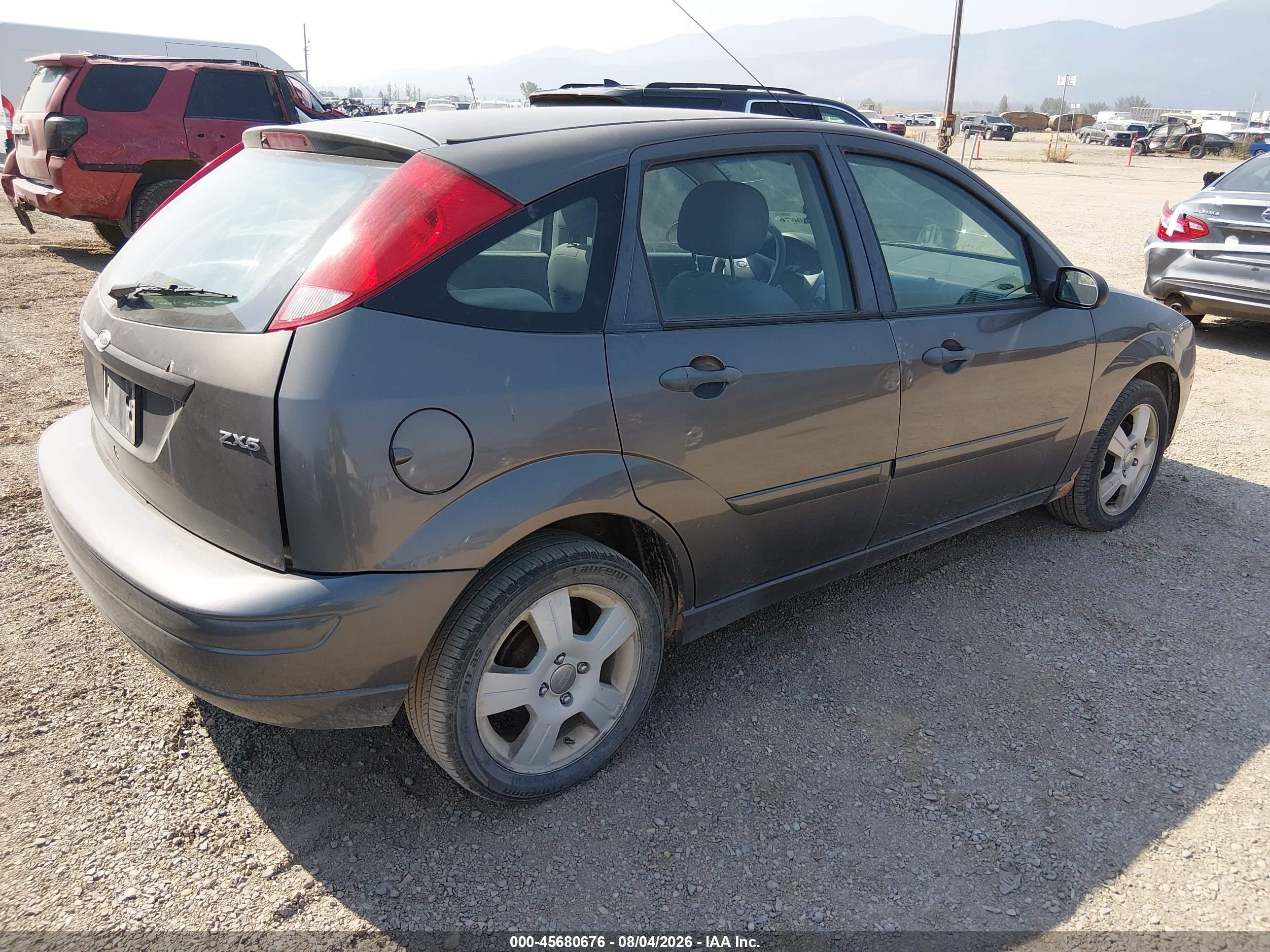 2006 Ford Focus Zx5 Gray vin: 1FAFP37NX6W192225