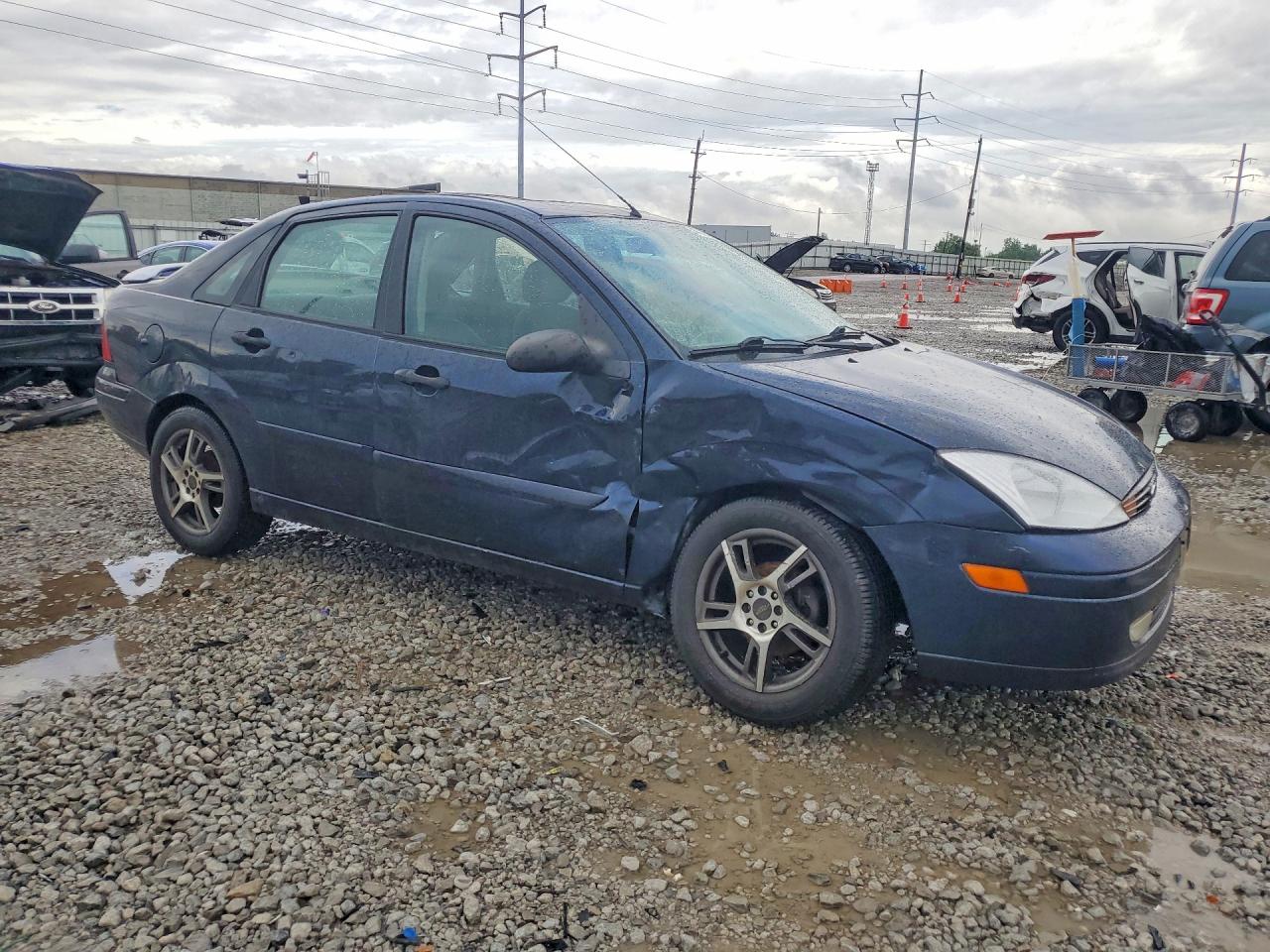 2003 Ford Focus Zts Синий vin: 1FAFP38303W137324