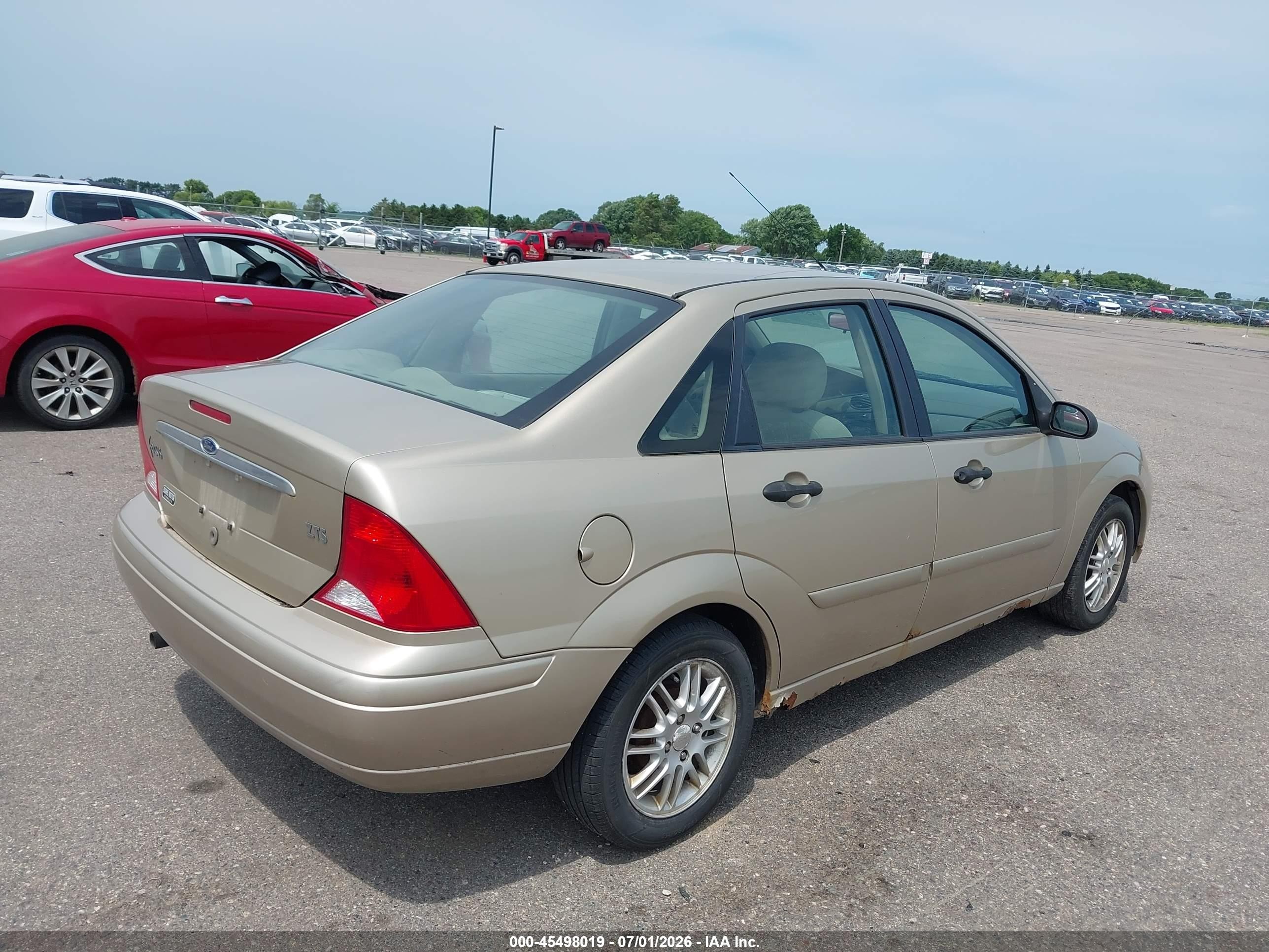 2000 Ford Focus Zts Gold vin: 1FAFP3831YW114139