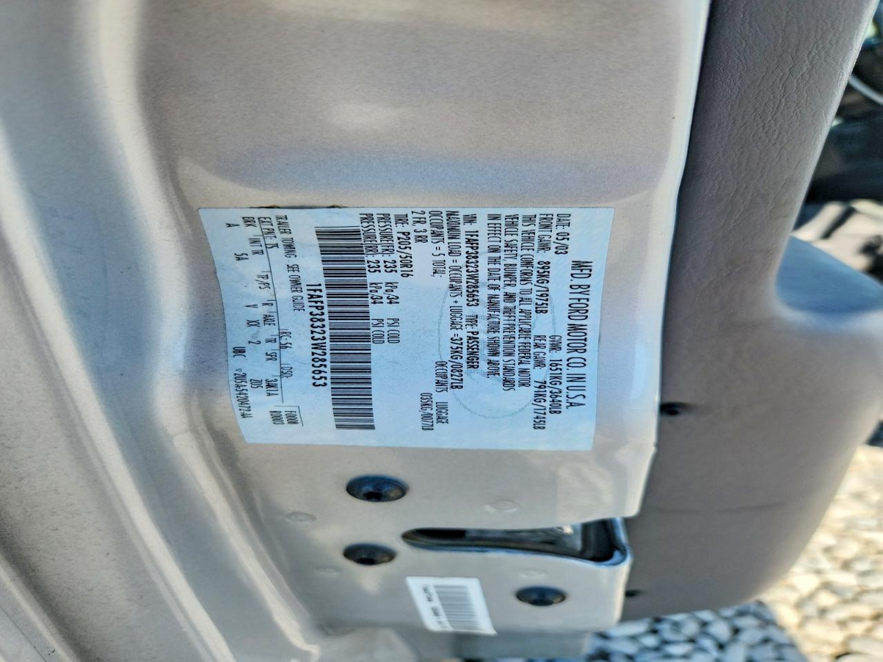 2003 Ford Focus Zts Серебряный vin: 1FAFP38323W285653