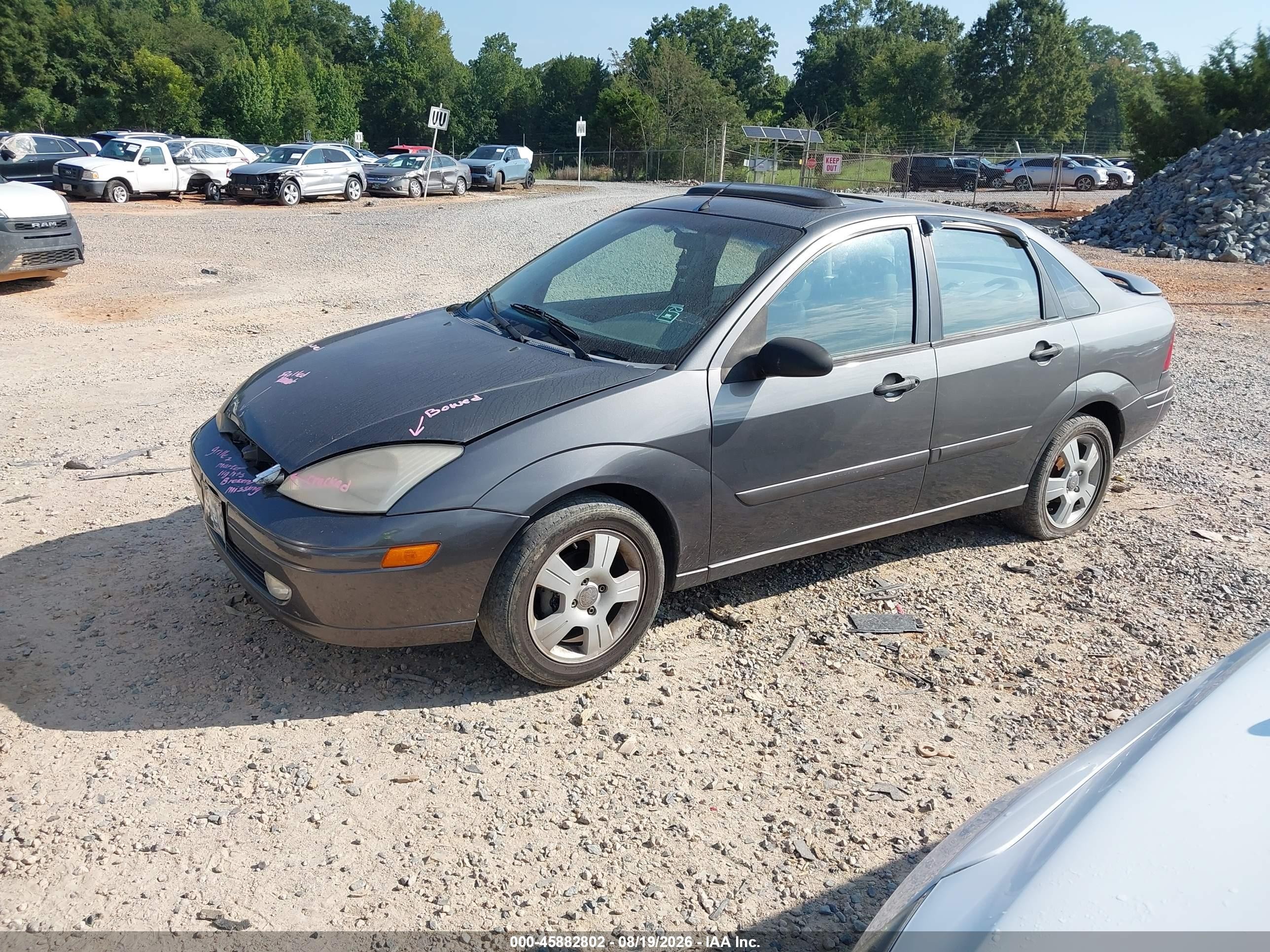 2003 Ford Focus Zts Gray vin: 1FAFP38333W237269