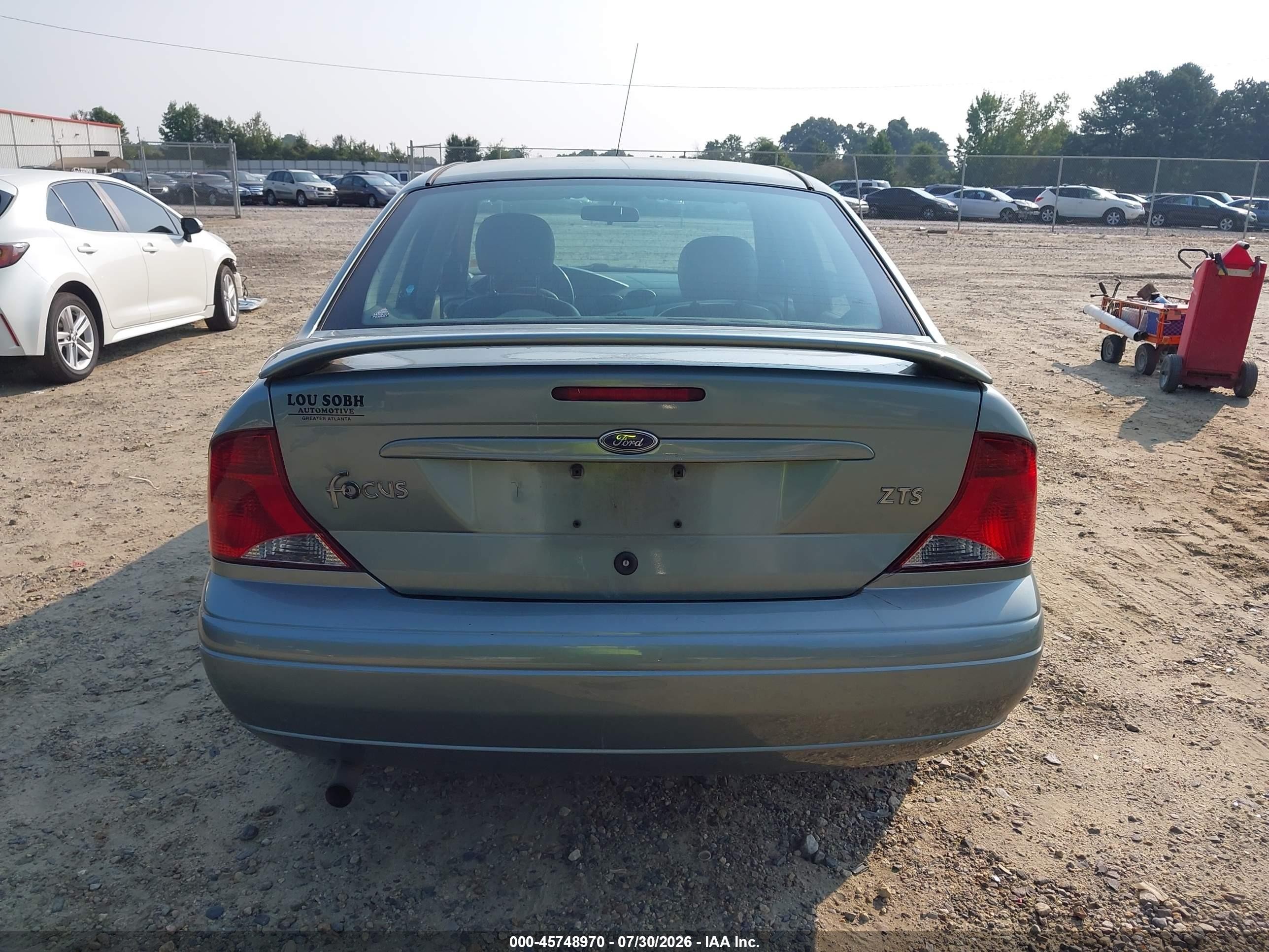 2003 Ford Focus Zts Light Blue vin: 1FAFP38343W223901