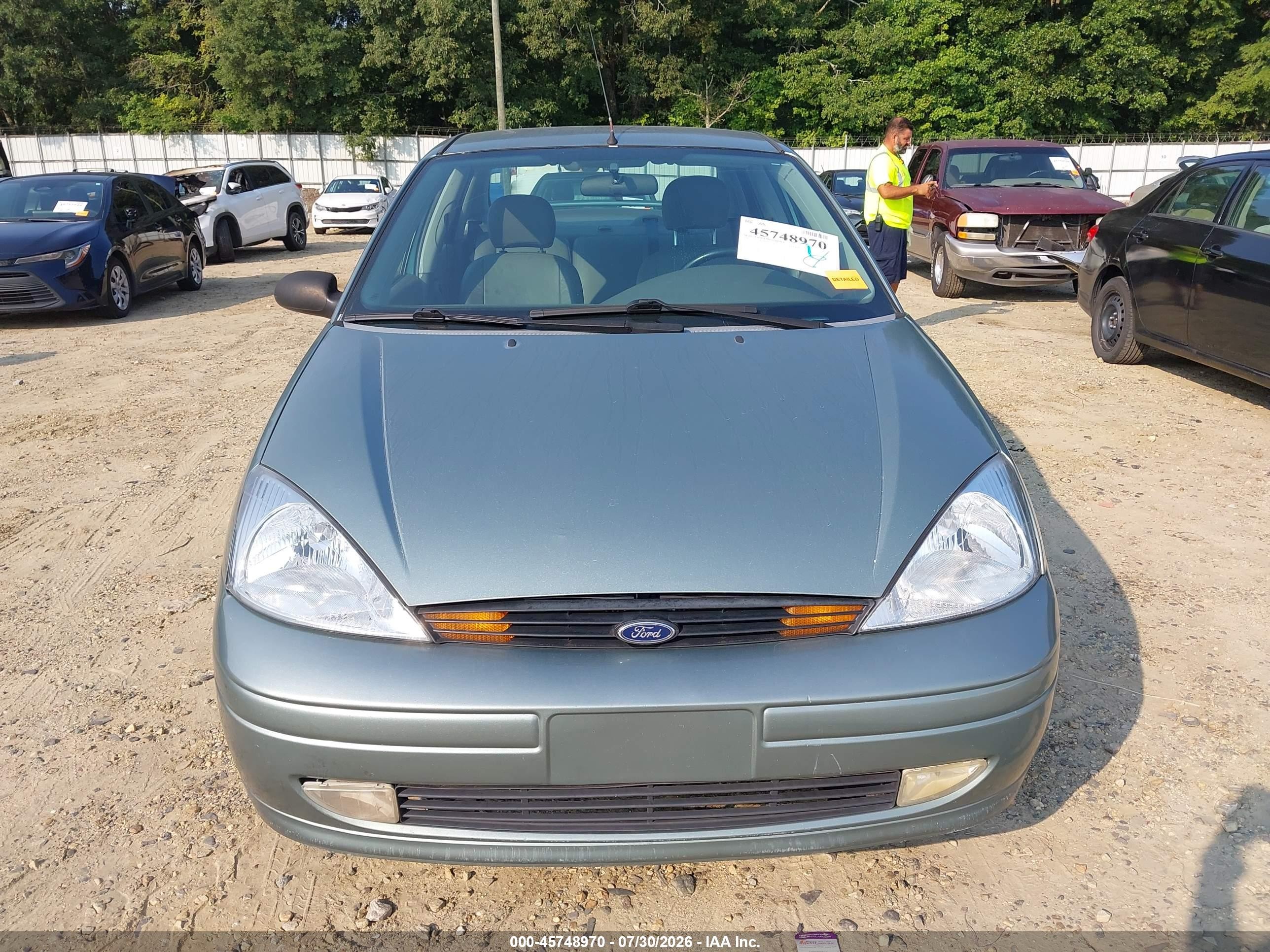 2003 Ford Focus Zts Light Blue vin: 1FAFP38343W223901