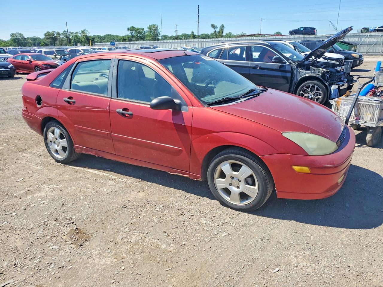 2004 Ford Focus Zts Maroon vin: 1FAFP38Z24W116710