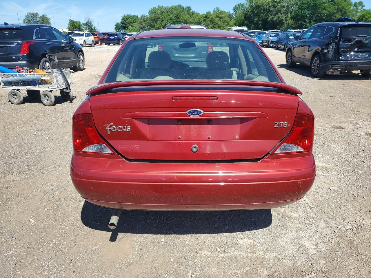 2004 Ford Focus Zts Maroon vin: 1FAFP38Z24W116710