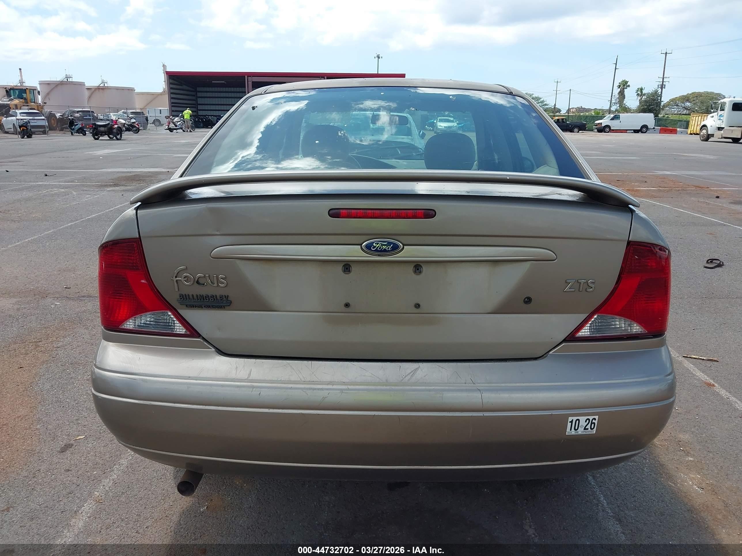 2004 Ford Focus Zts Champagne vin: 1FAFP38Z24W162375