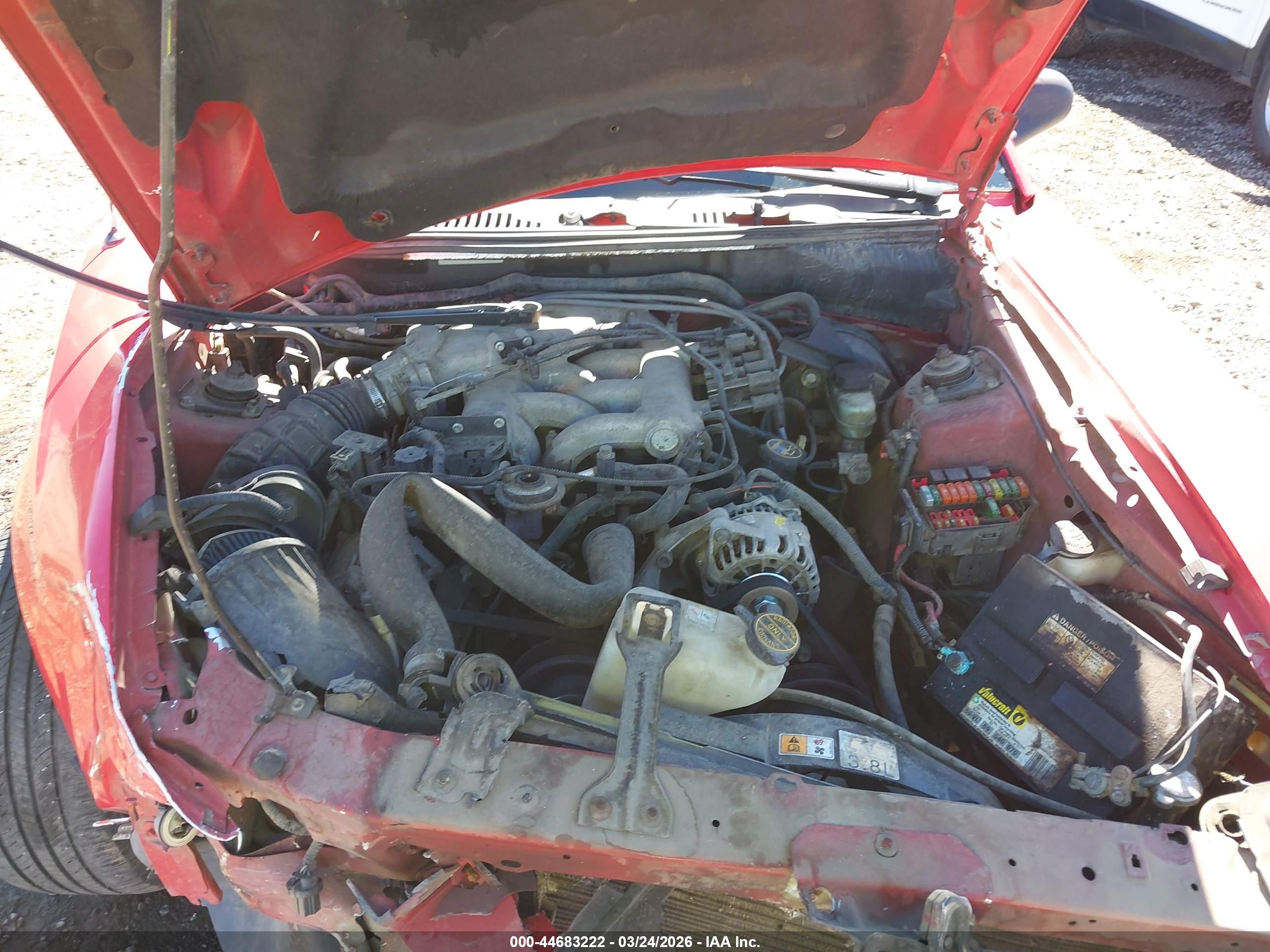 2002 Ford Mustang   Red vin: 1FAFP40402F175046