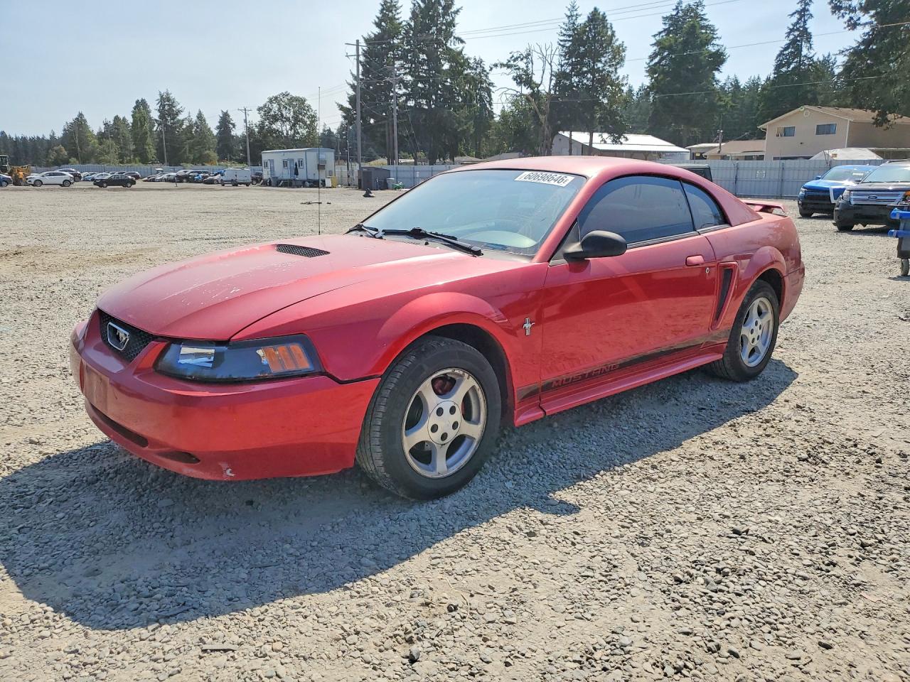 2002 Ford Mustang Red vin: 1FAFP40402F222513