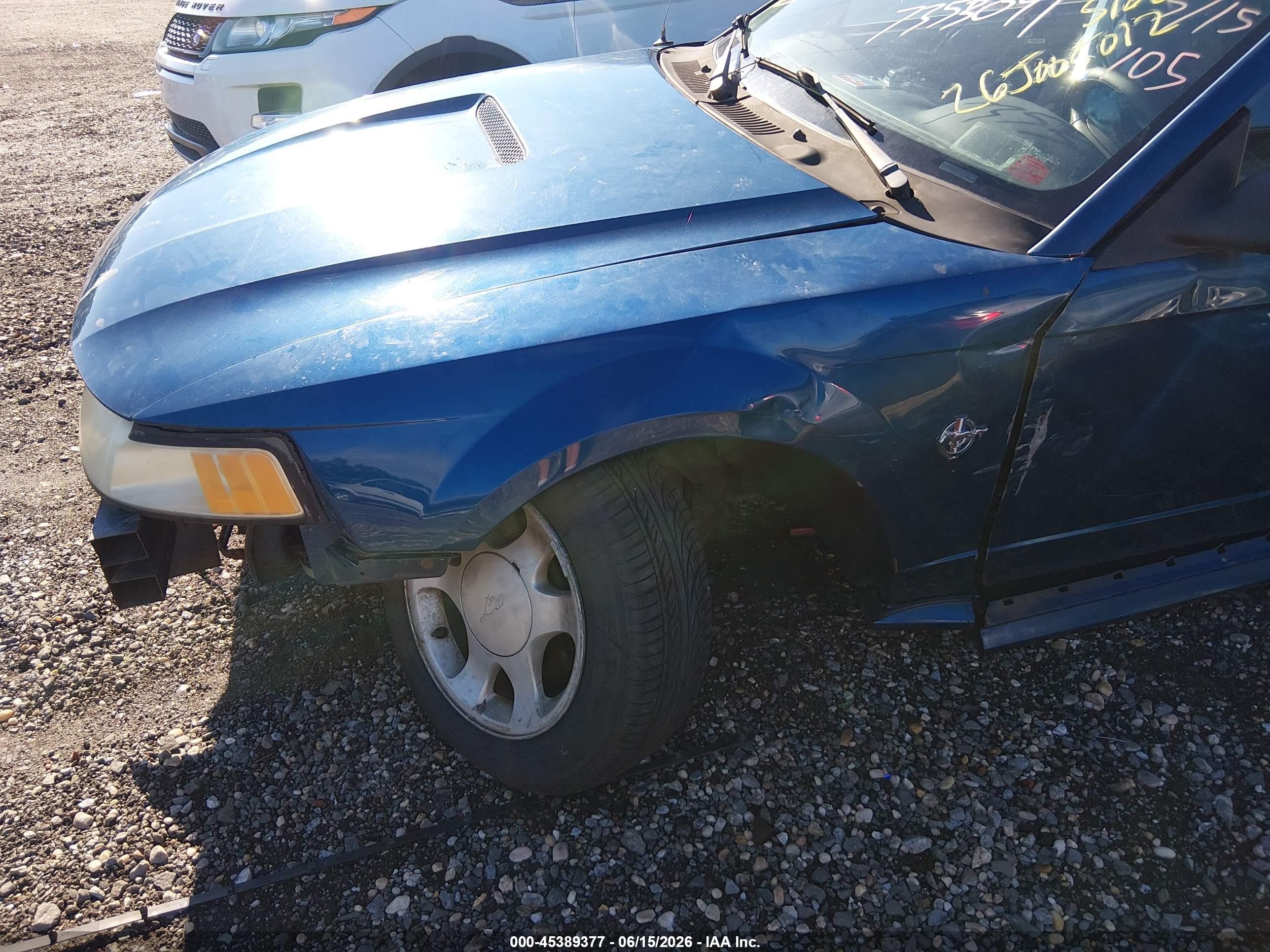 1999 Ford Mustang   Blue vin: 1FAFP4040XF210949
