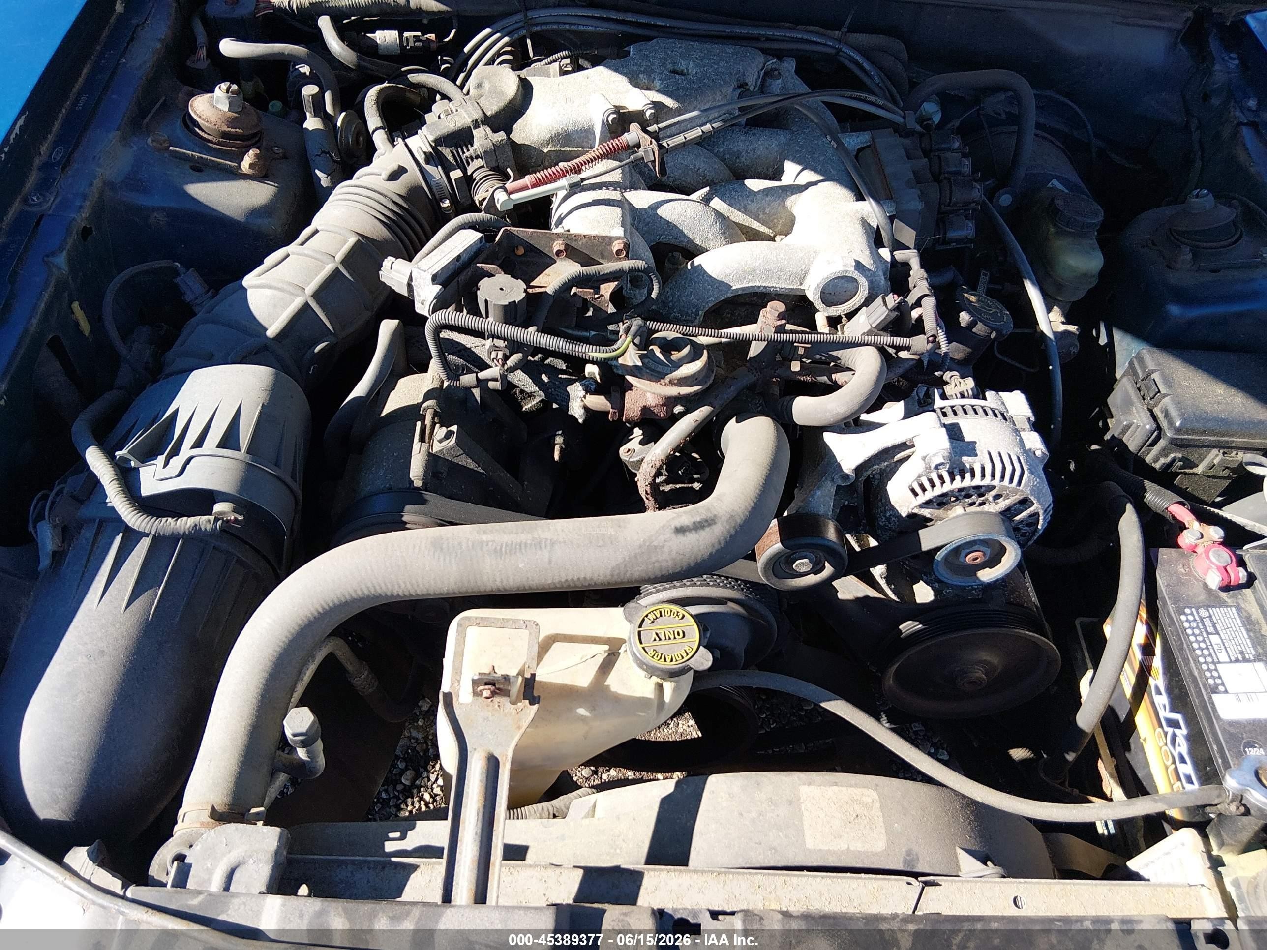 1999 Ford Mustang   Blue vin: 1FAFP4040XF210949