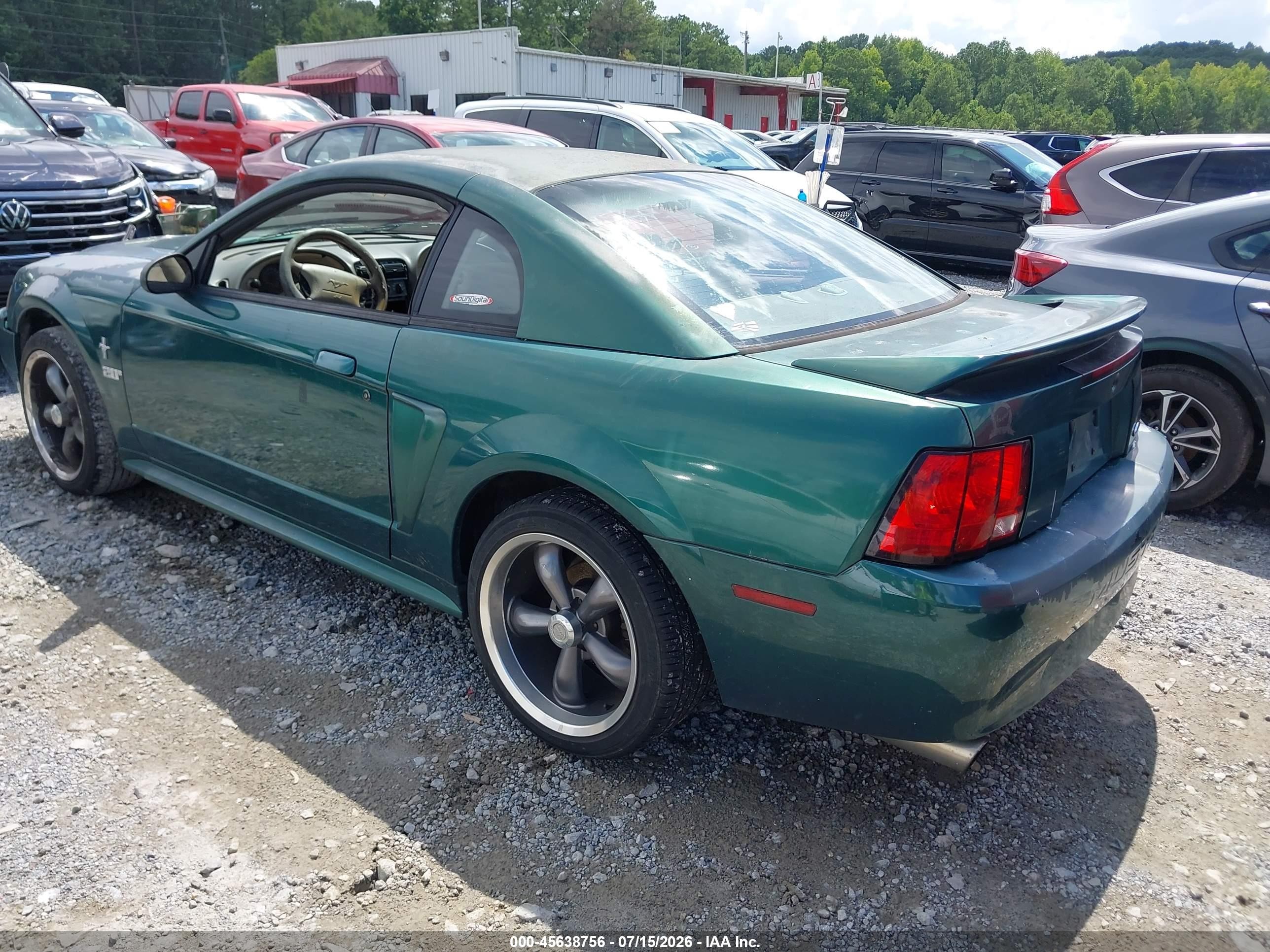 2000 Ford Mustang   Green vin: 1FAFP4040YF112635
