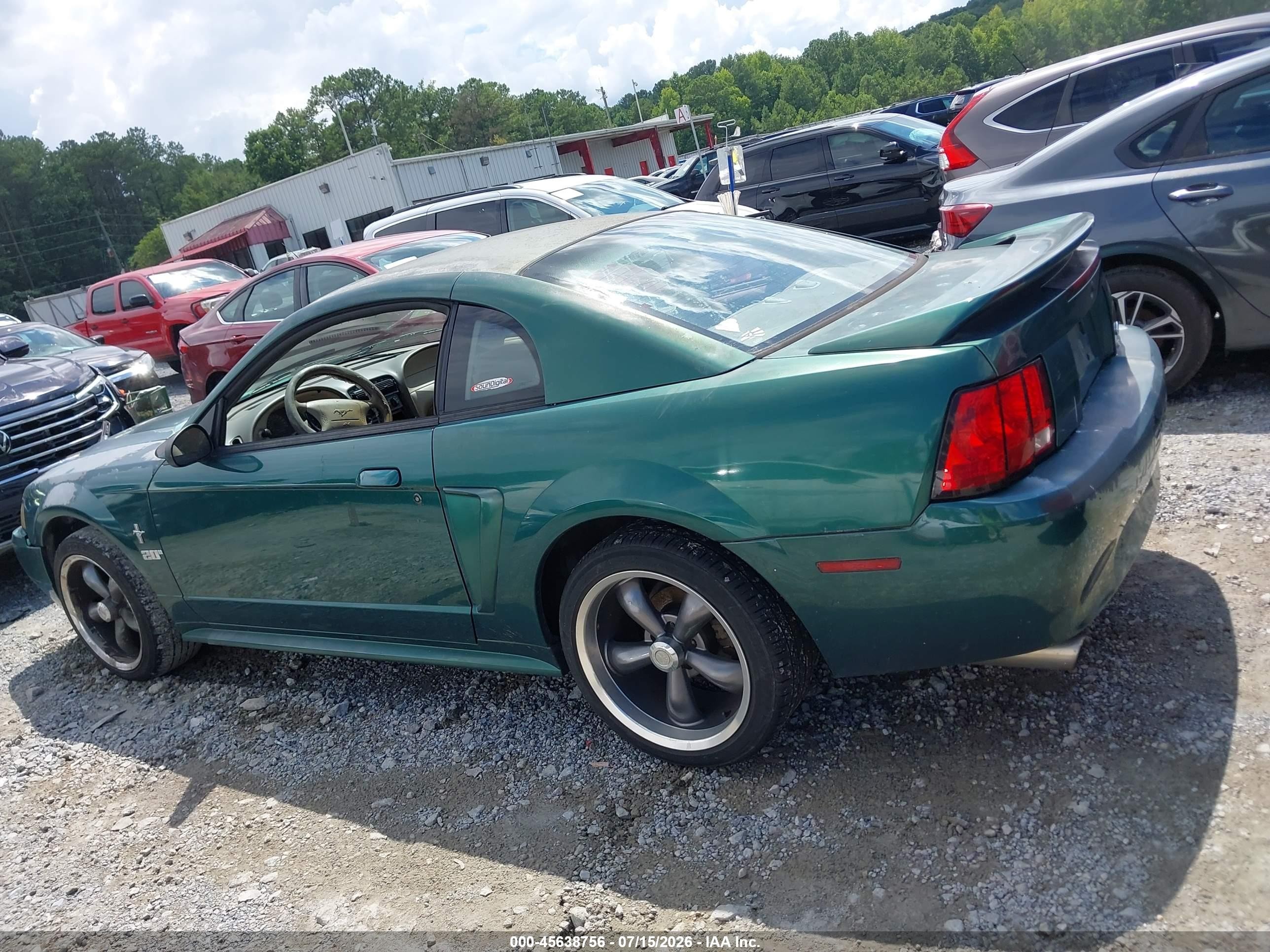 2000 Ford Mustang   Green vin: 1FAFP4040YF112635