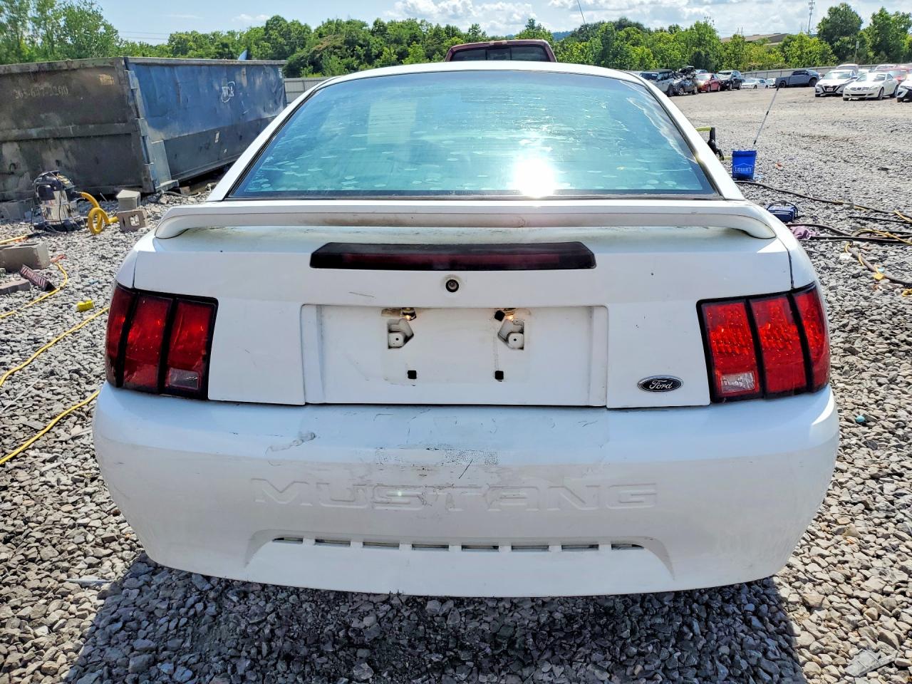 2000 Ford Mustang White vin: 1FAFP4040YF241572