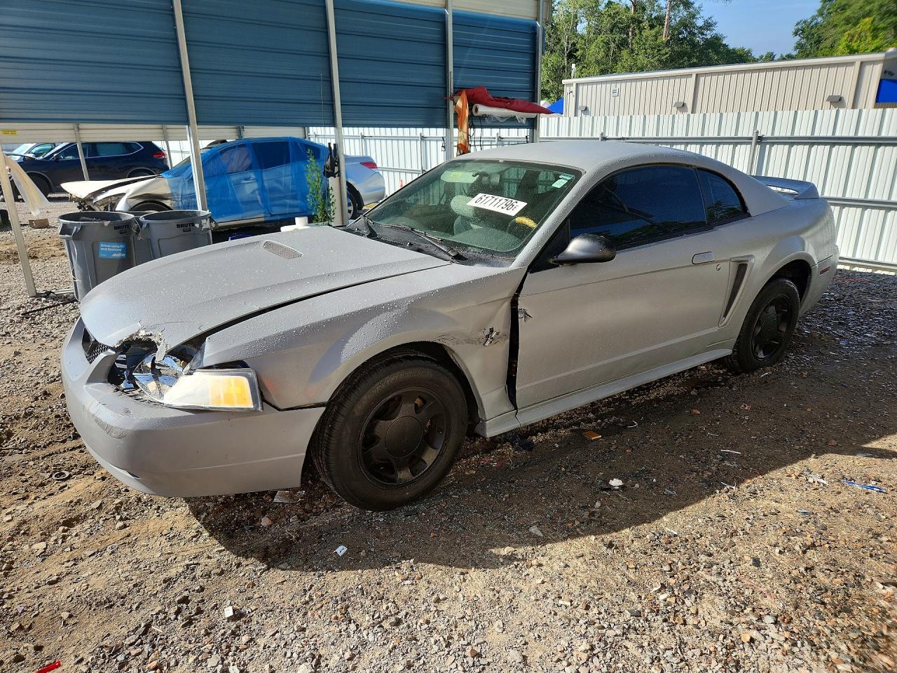 2000 Ford Mustang Gray vin: 1FAFP4040YF256640
