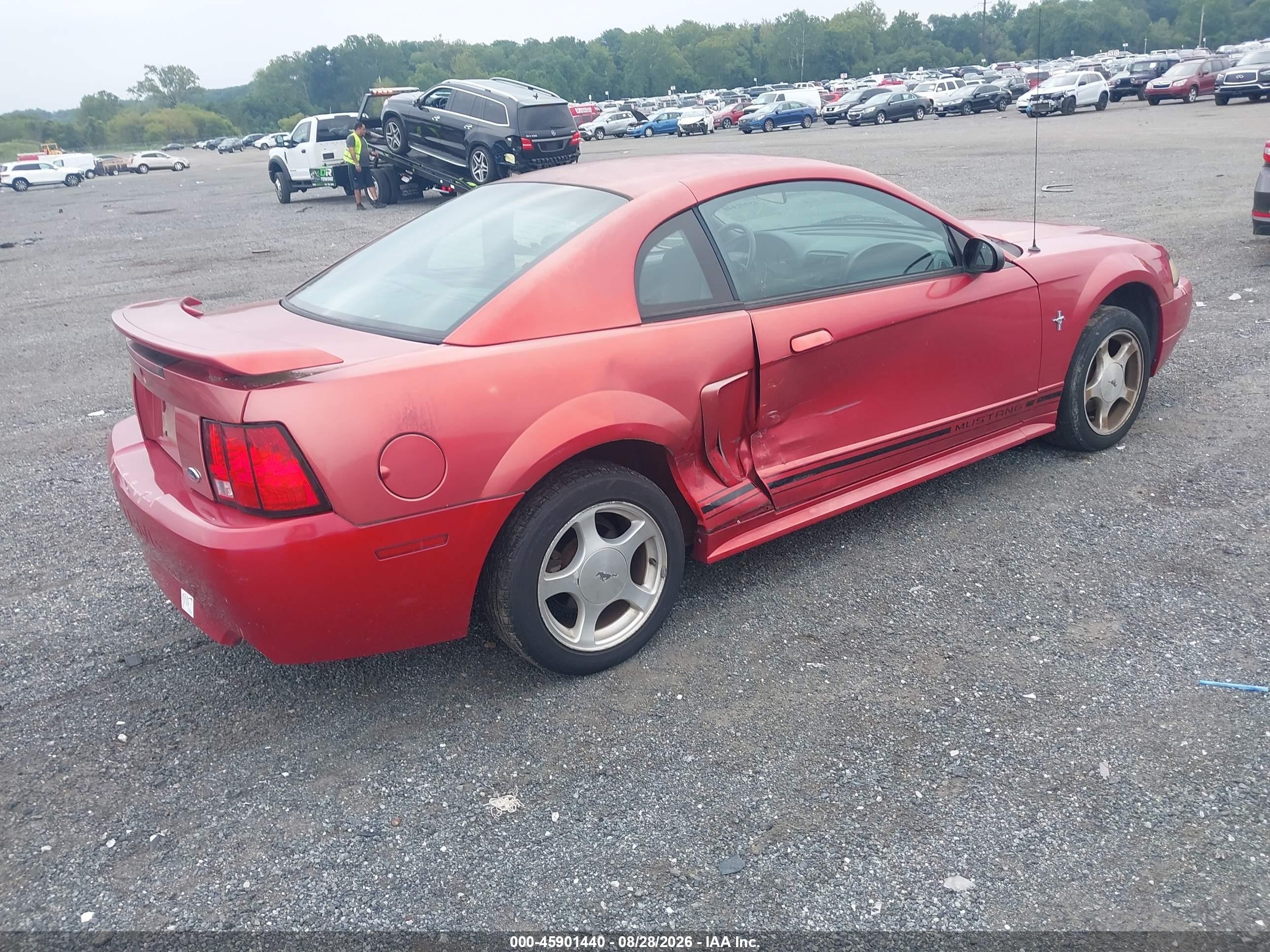 2001 Ford Mustang   Red vin: 1FAFP40411F239562
