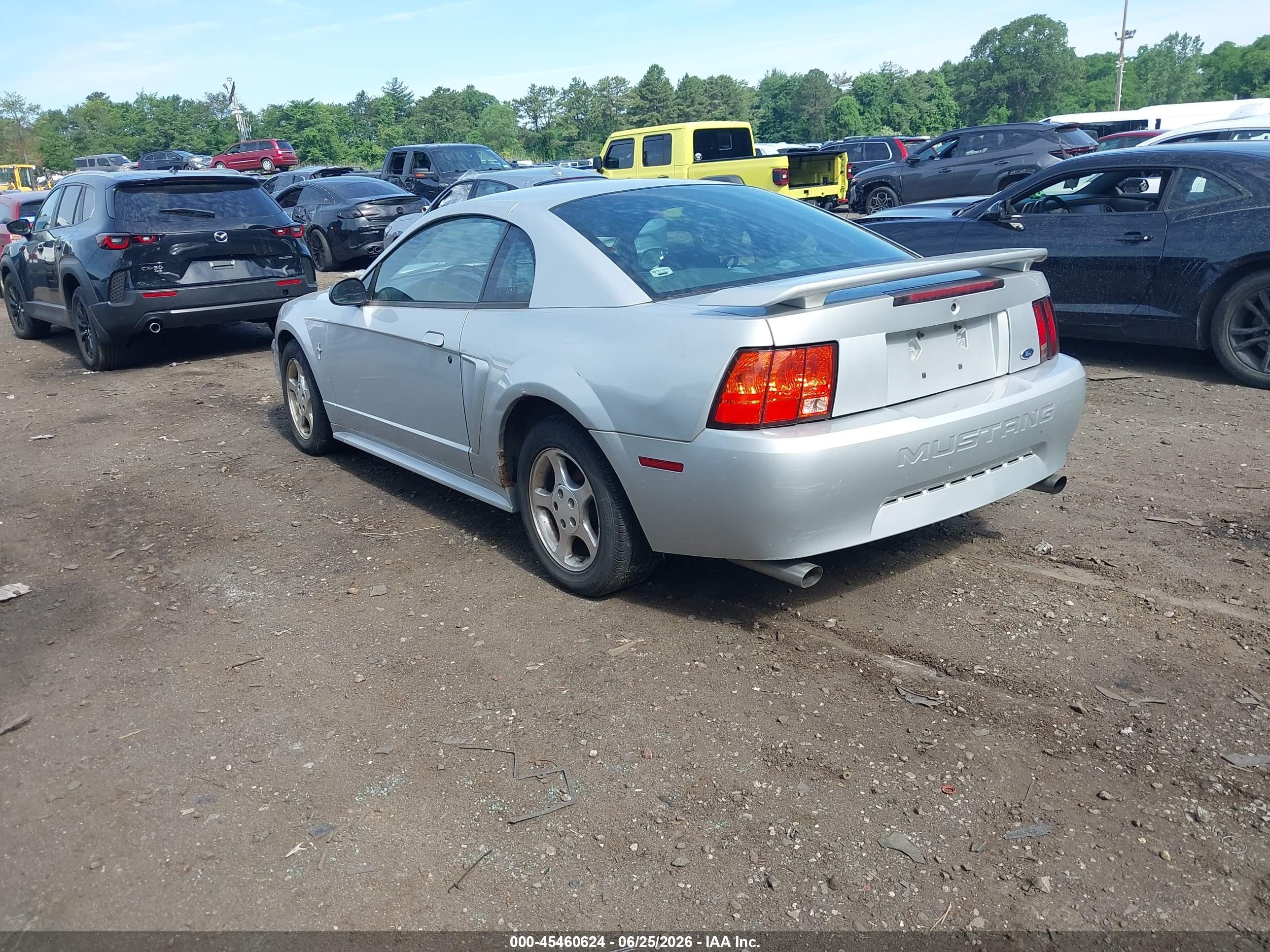 2003 Ford Mustang   Серебряный vin: 1FAFP40413F312898