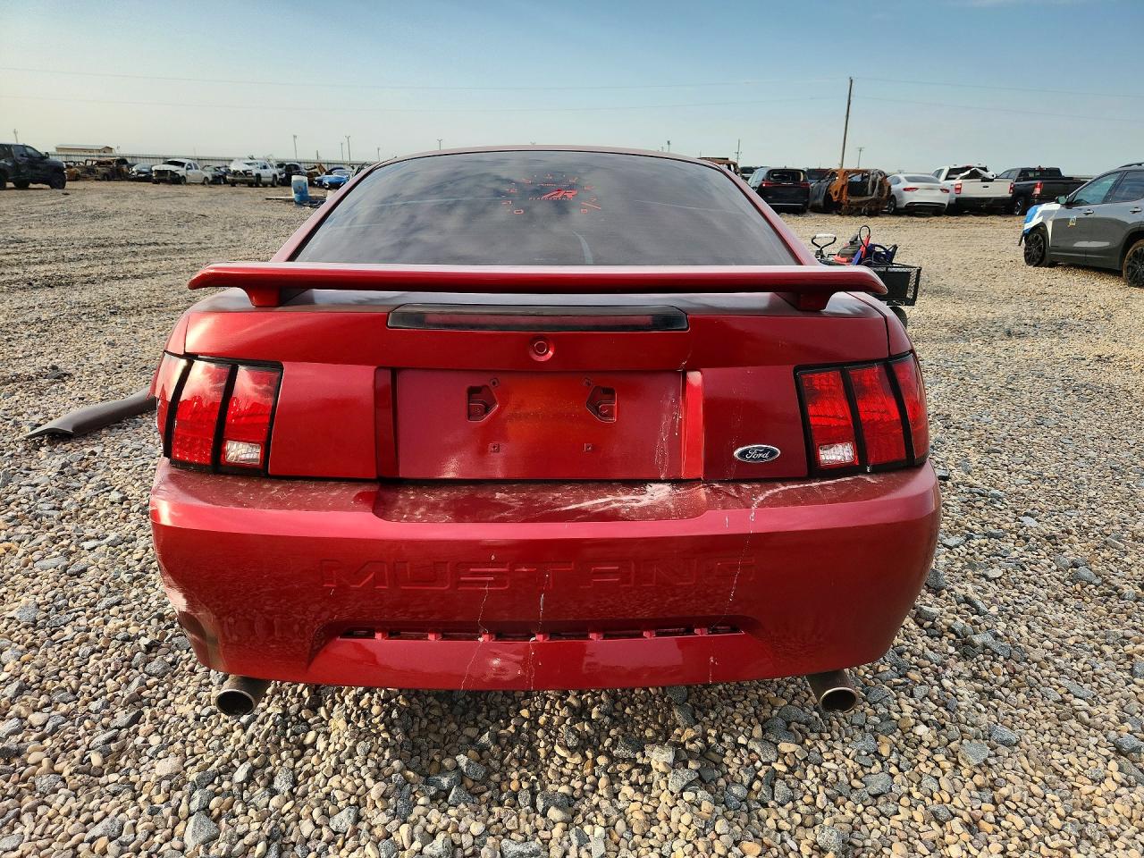 2003 Ford Mustang Red vin: 1FAFP40413F375712