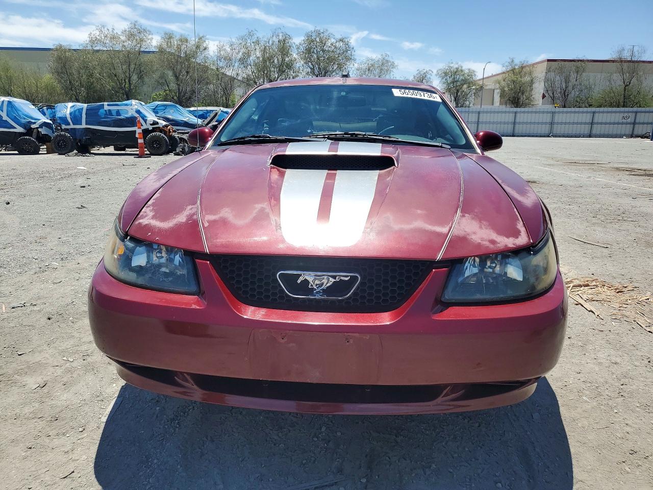 2004 Ford Mustang Burgundy vin: 1FAFP40414F113061