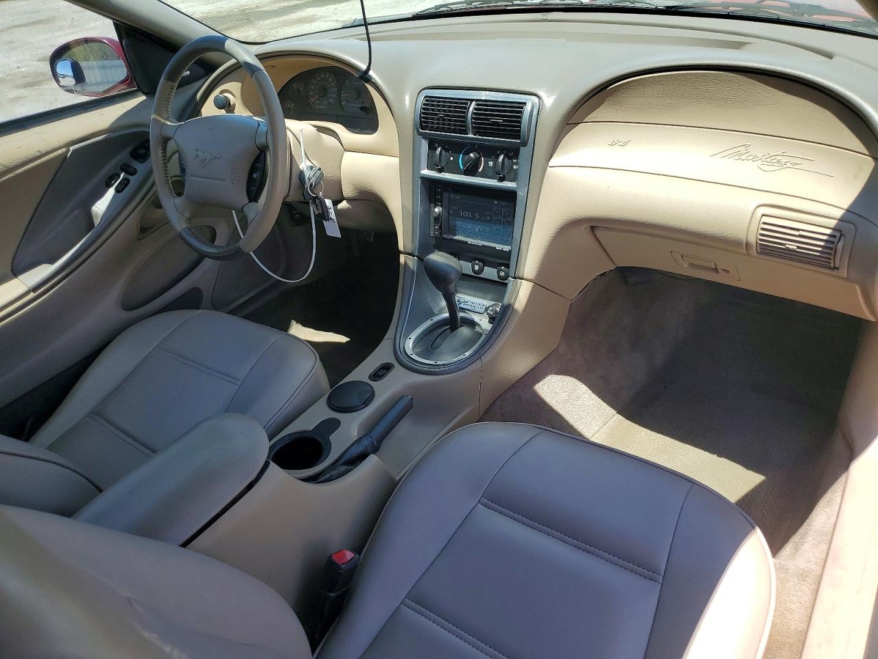 2004 Ford Mustang Burgundy vin: 1FAFP40414F113061