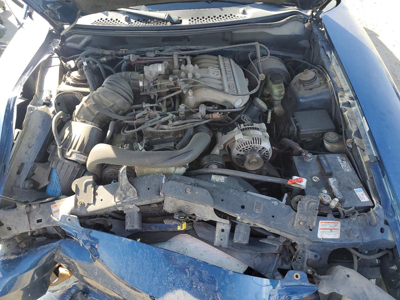 1998 Ford Mustang Blue vin: 1FAFP4041WF160075