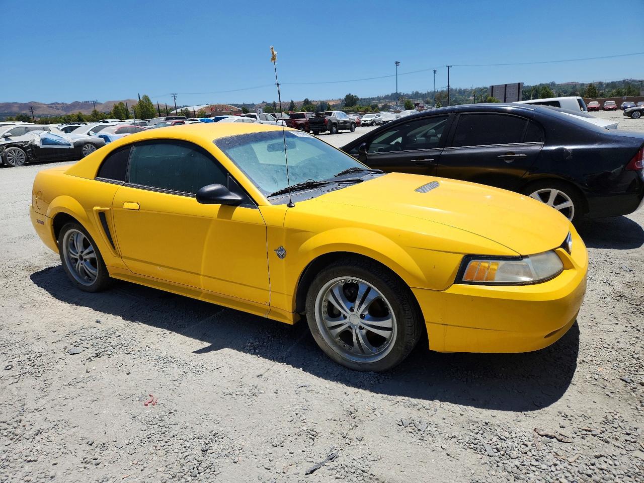 1999 Ford Mustang Yellow vin: 1FAFP4041XF235259