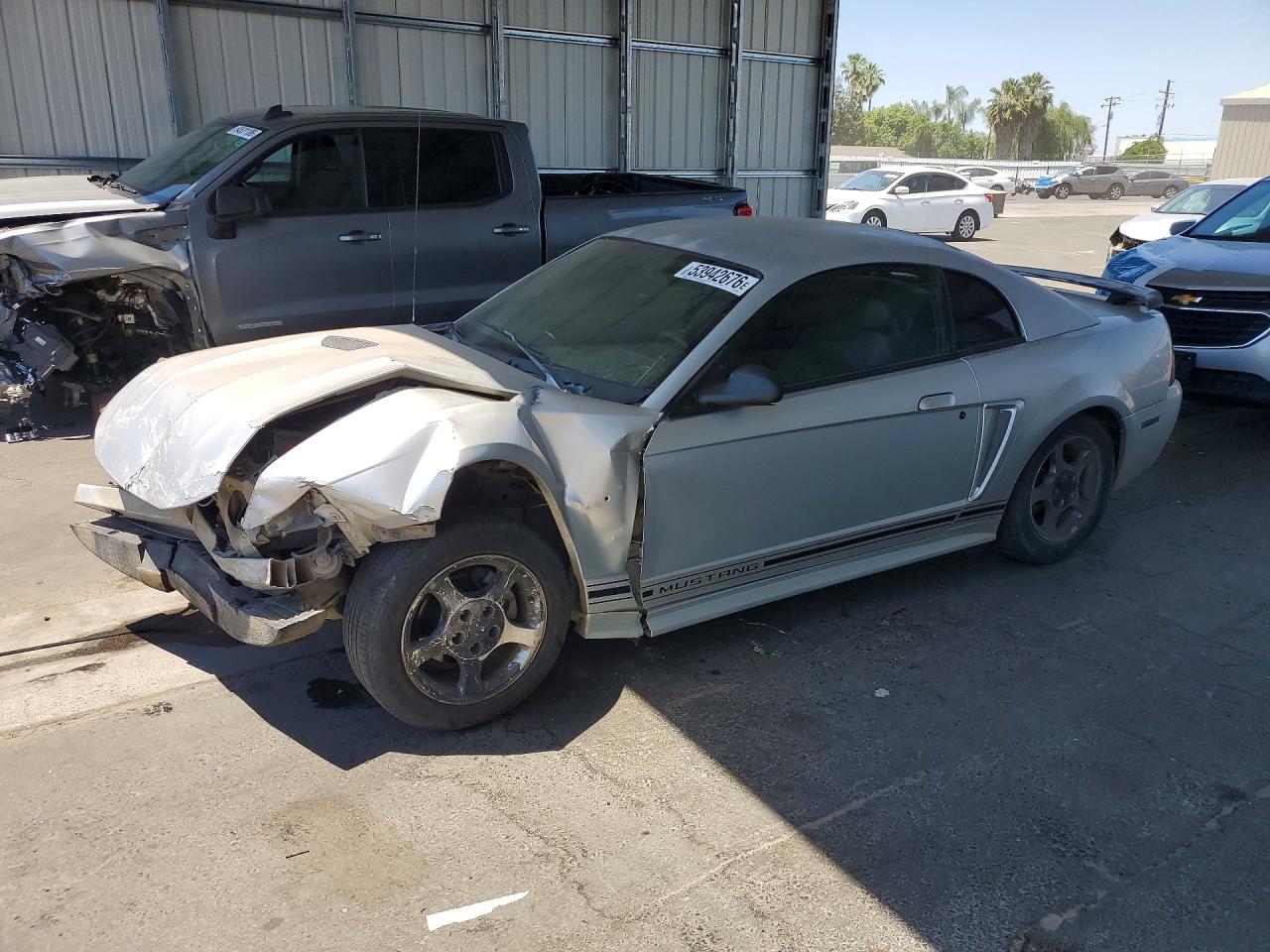 2001 Ford Mustang Silver vin: 1FAFP40421F109841