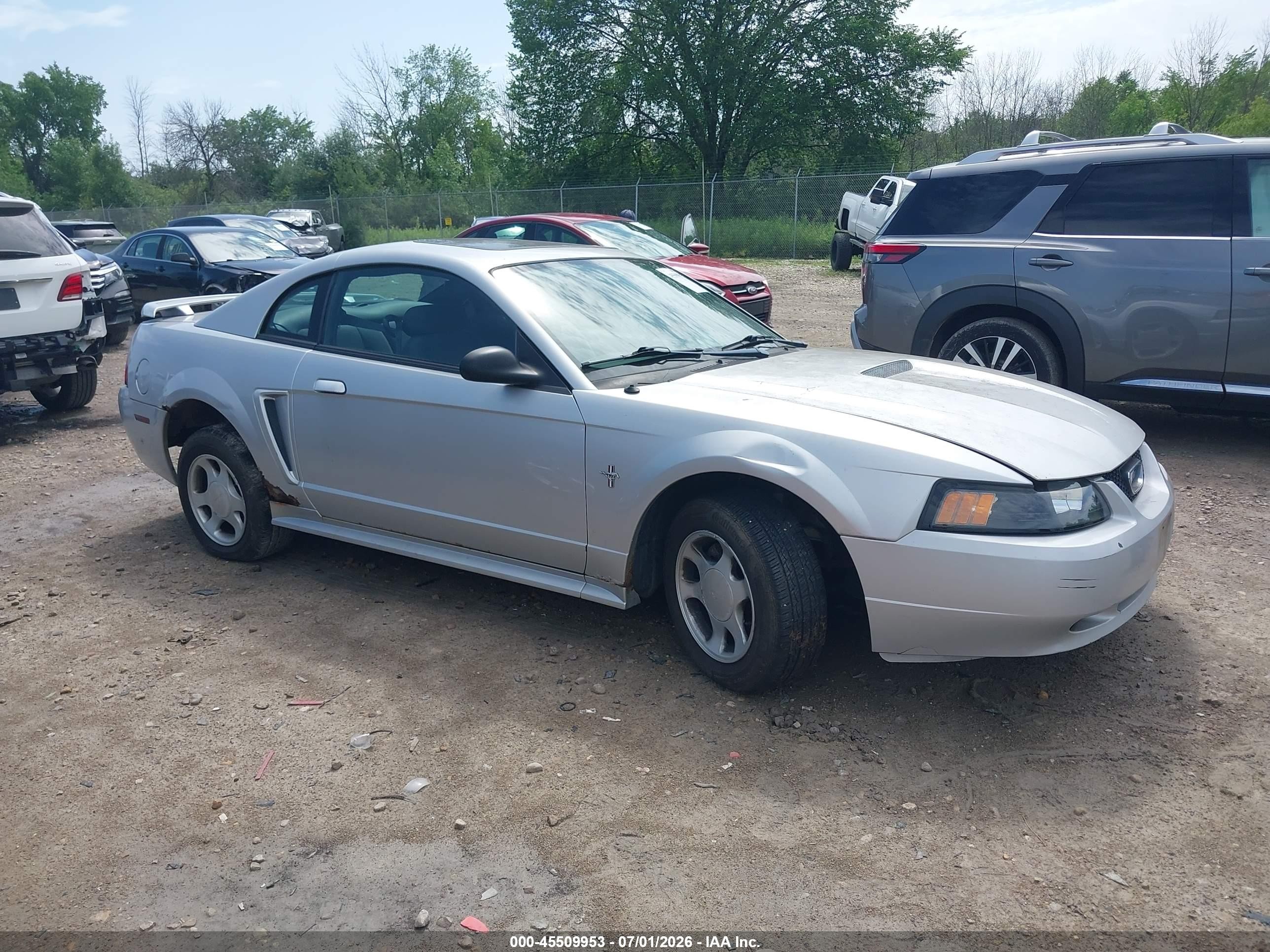 2001 Ford Mustang   Gray vin: 1FAFP40421F203007