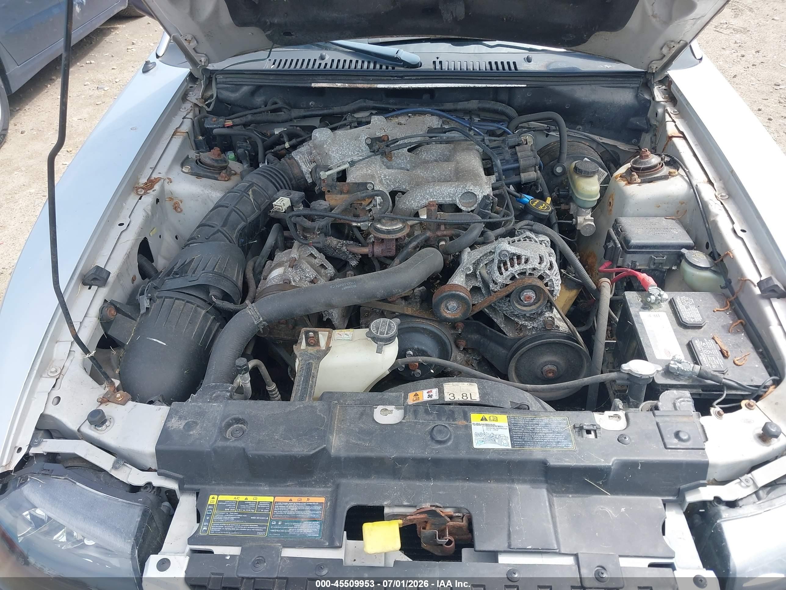 2001 Ford Mustang   Gray vin: 1FAFP40421F203007
