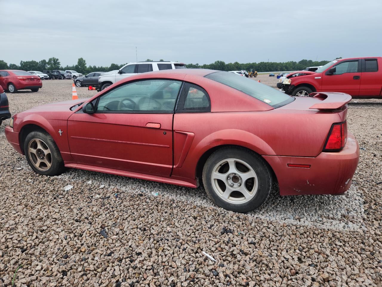 2002 Ford Mustang Red vin: 1FAFP40422F166719